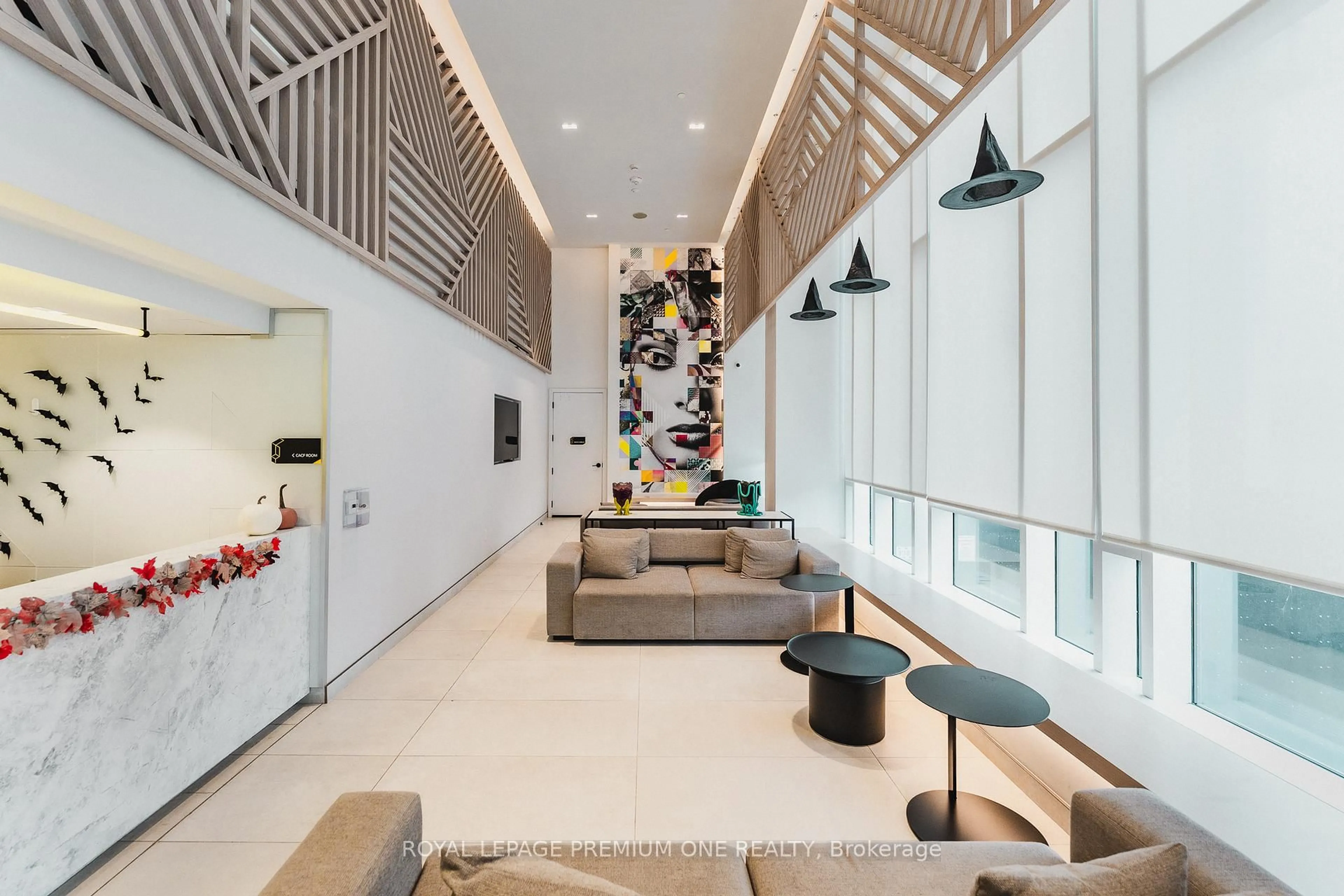 Indoor foyer for 36 Zorra St #1402, Toronto Ontario M8Z 0G5