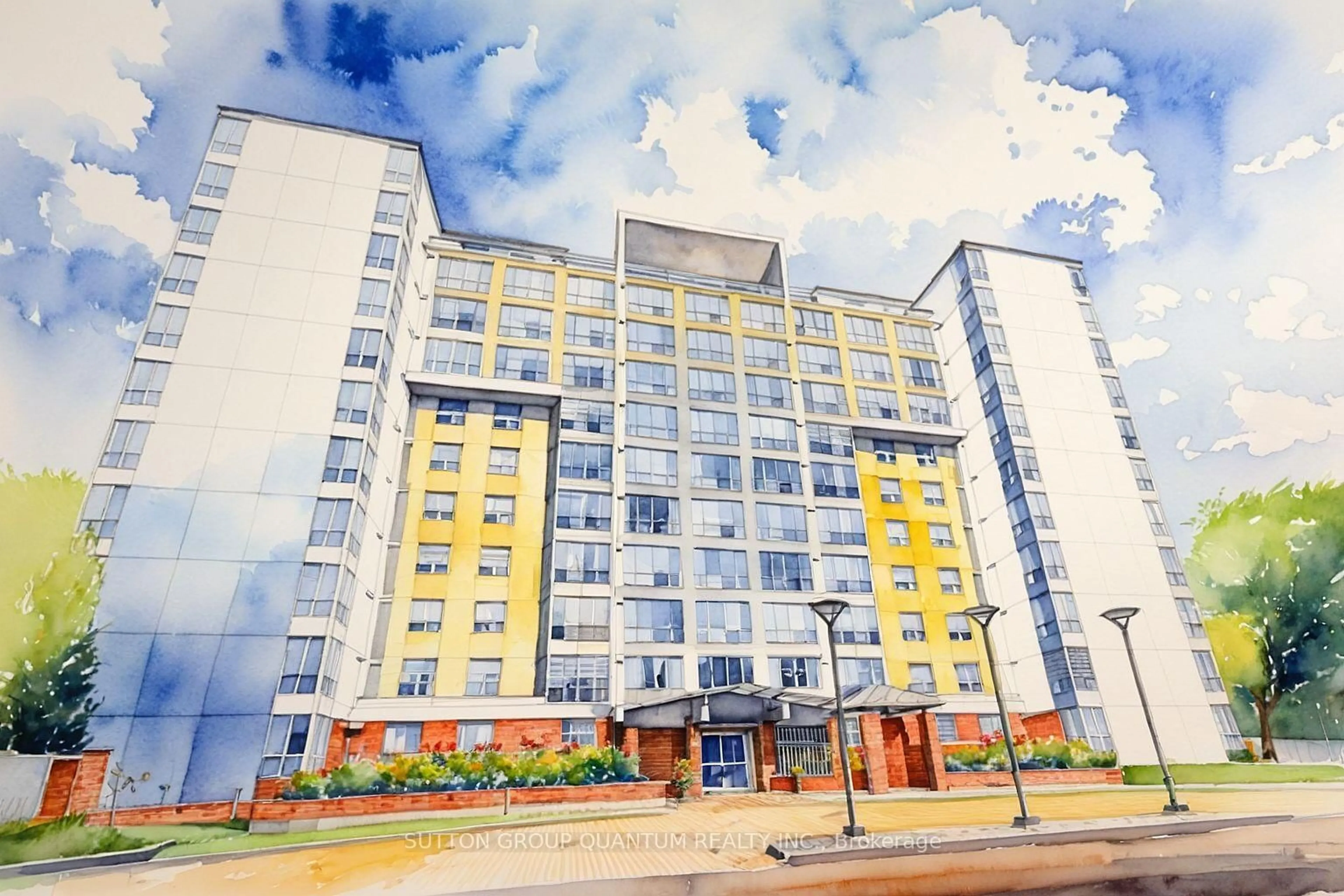 Patio, building for 1110 WALDEN Circ #611, Mississauga Ontario L5J 4R3