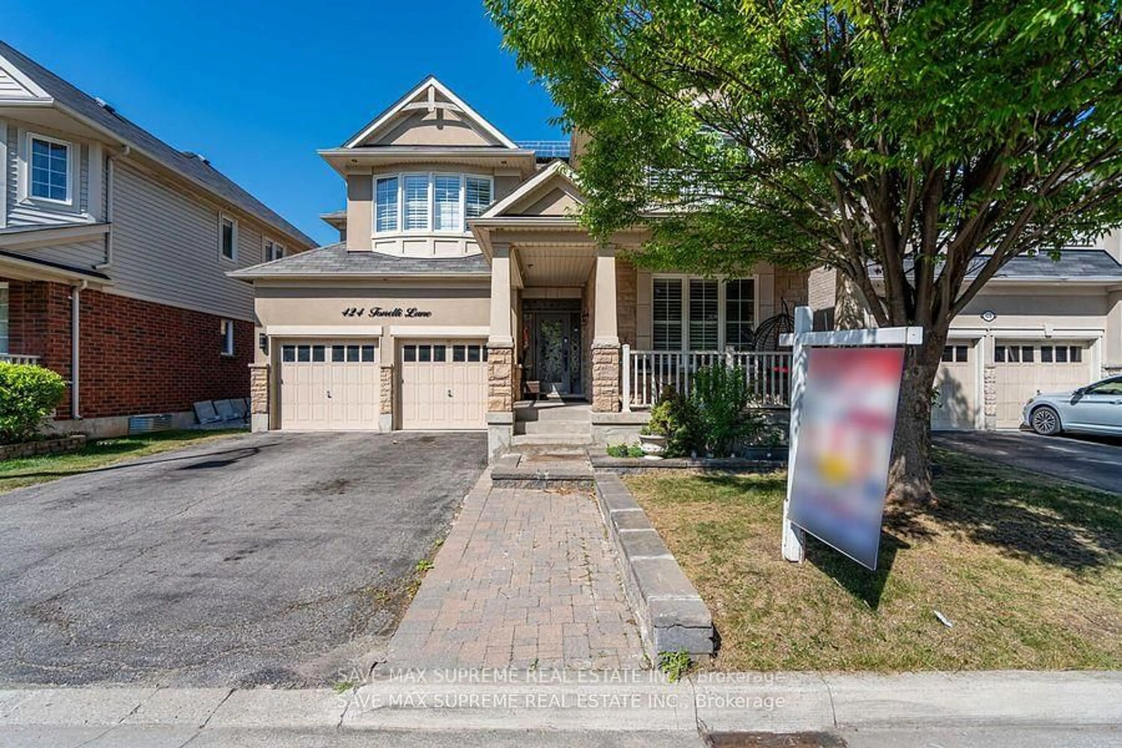 Home with brick exterior material, street for 424 Tonelli Lane, Milton Ontario L9T 0N4