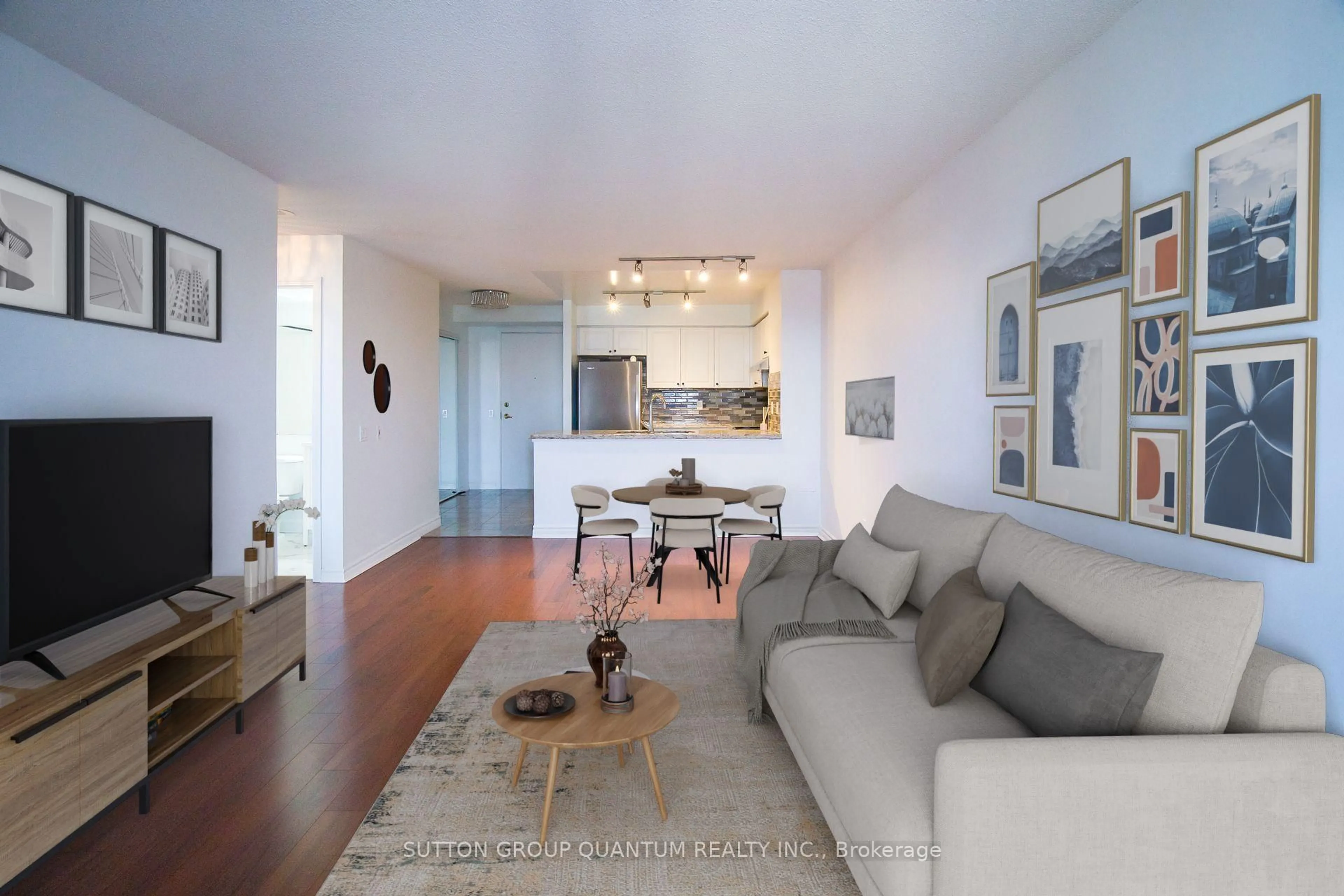 Living room with furniture, unknown for 25 Kingsbridge Garden Circ #716, Mississauga Ontario L5R 4B1