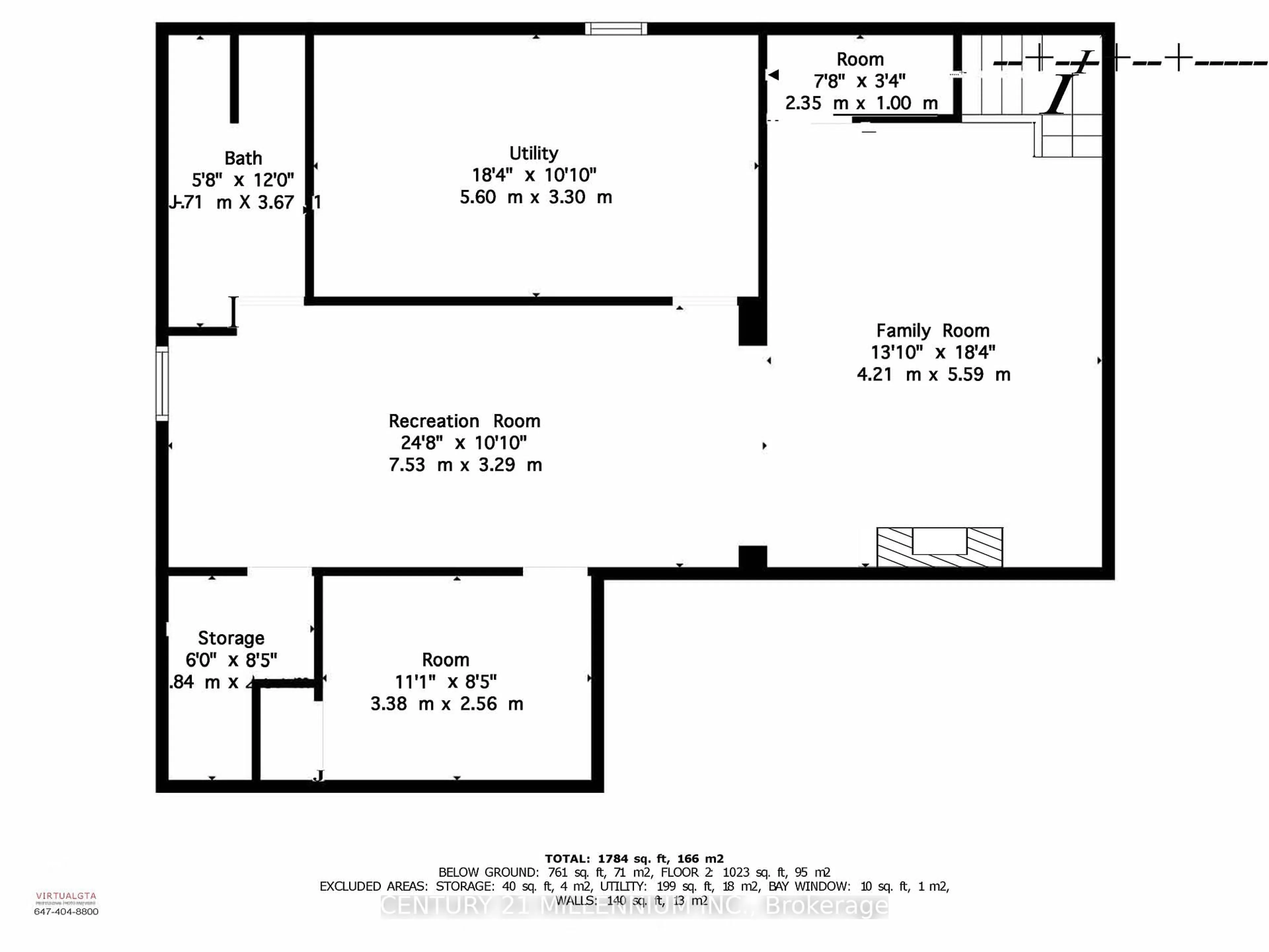 Floor plan for 20 Dunblaine Cres, Brampton Ontario L6T 3H2