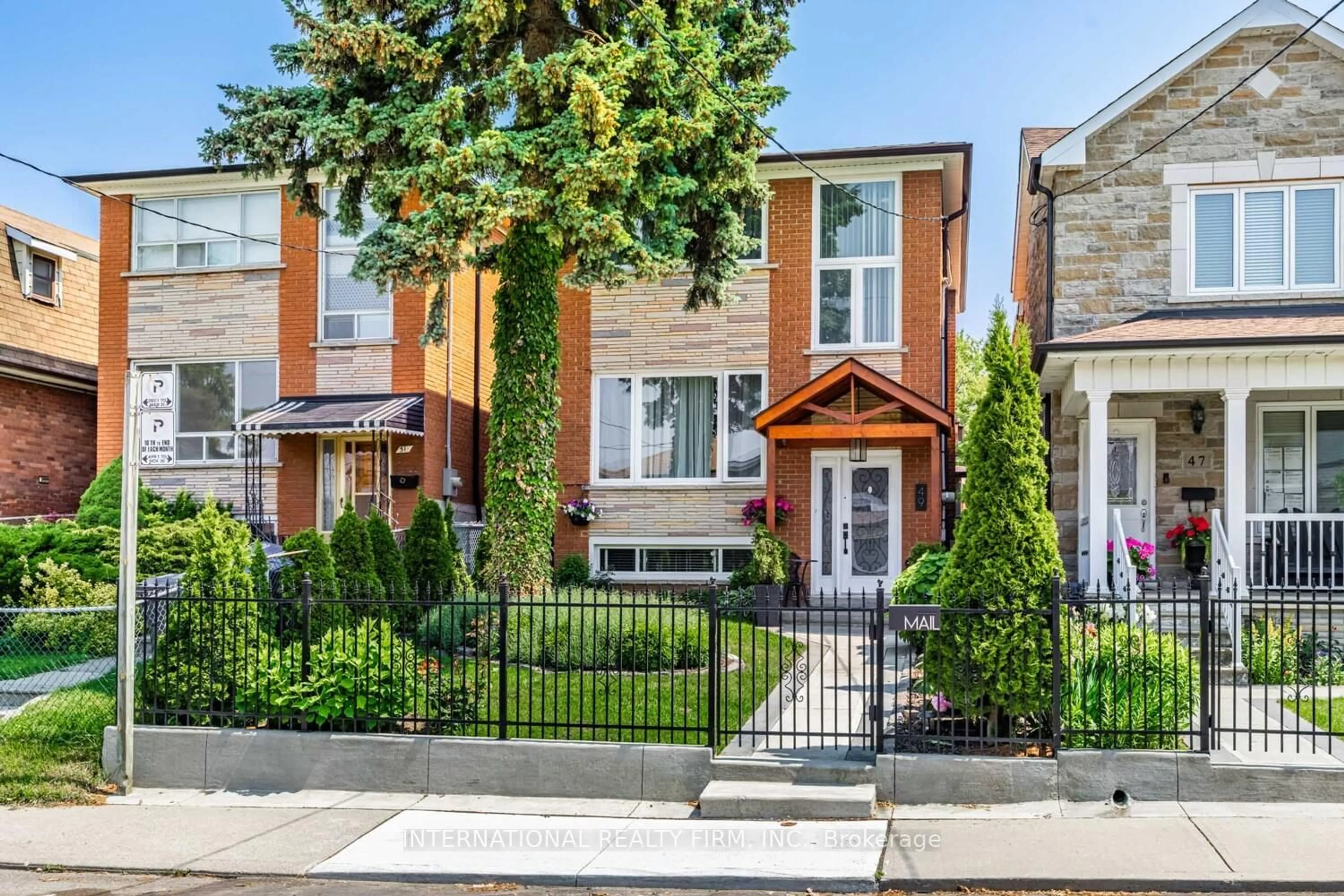 Home with brick exterior material, street for 49 Lapp St, Toronto Ontario M6N 3W5