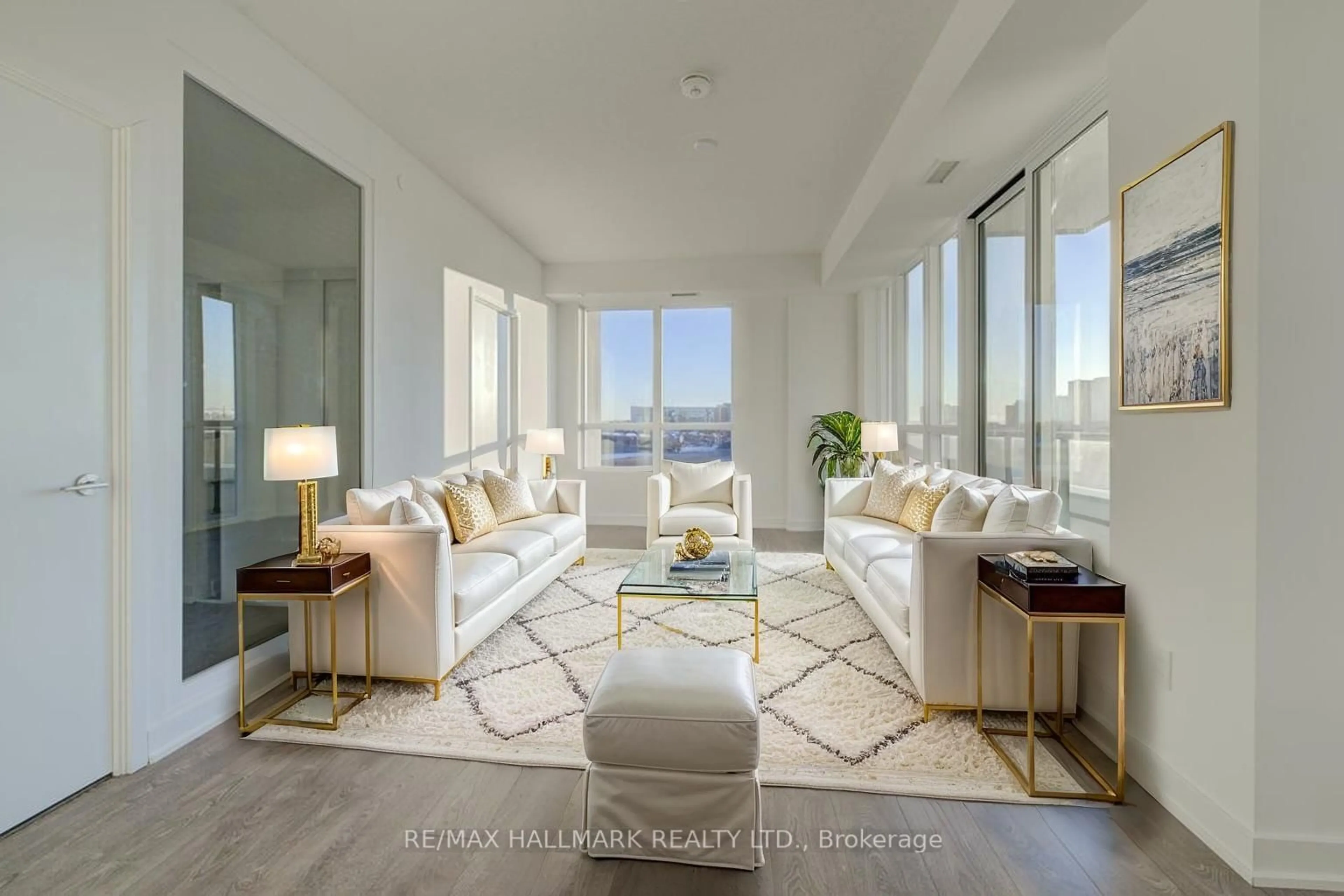 Living room with furniture, unknown for 225 Malta Ave #408, Brampton Ontario L6Y 4M5