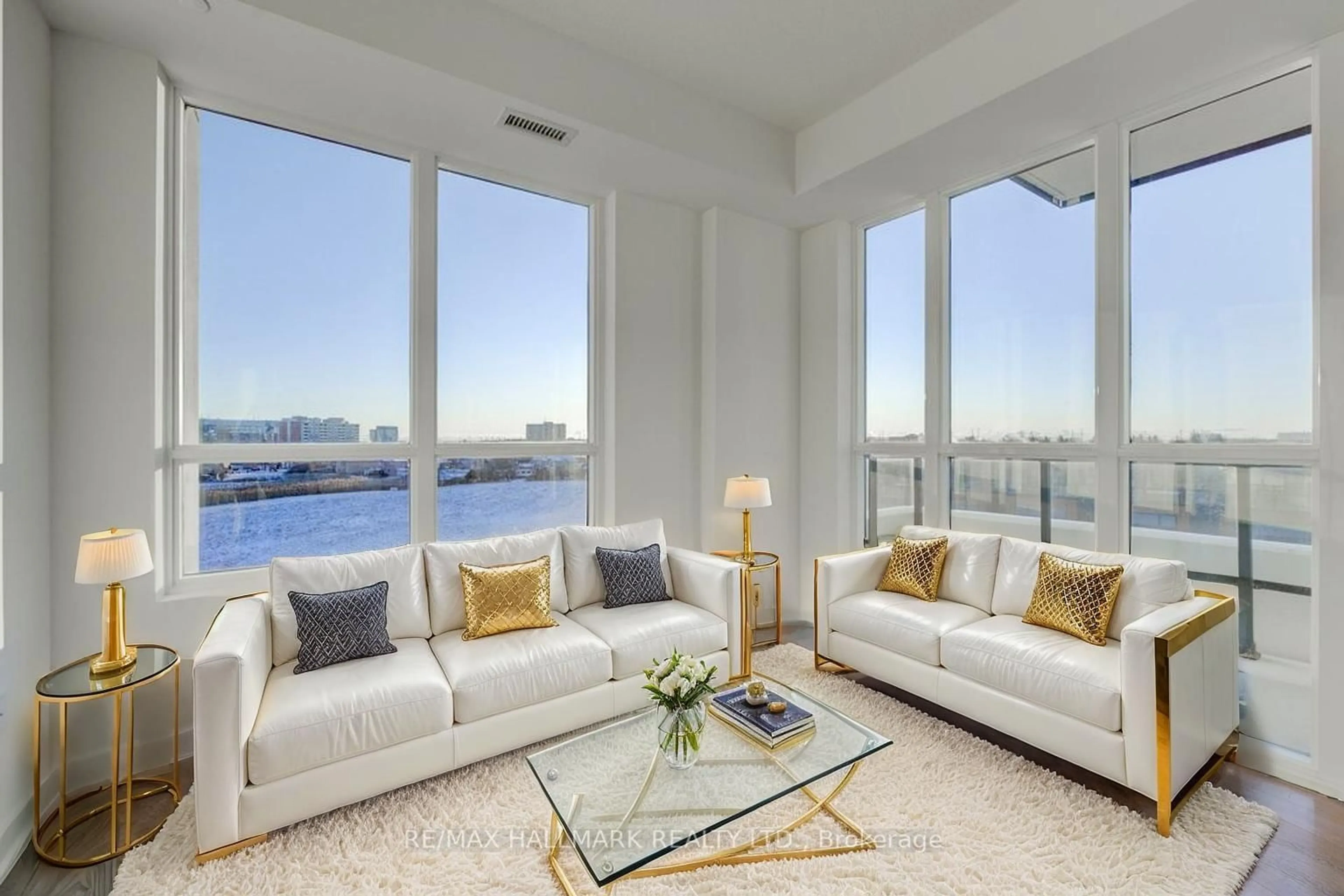 Living room with furniture, unknown for 225 Malta Ave #408, Brampton Ontario L6Y 4M5