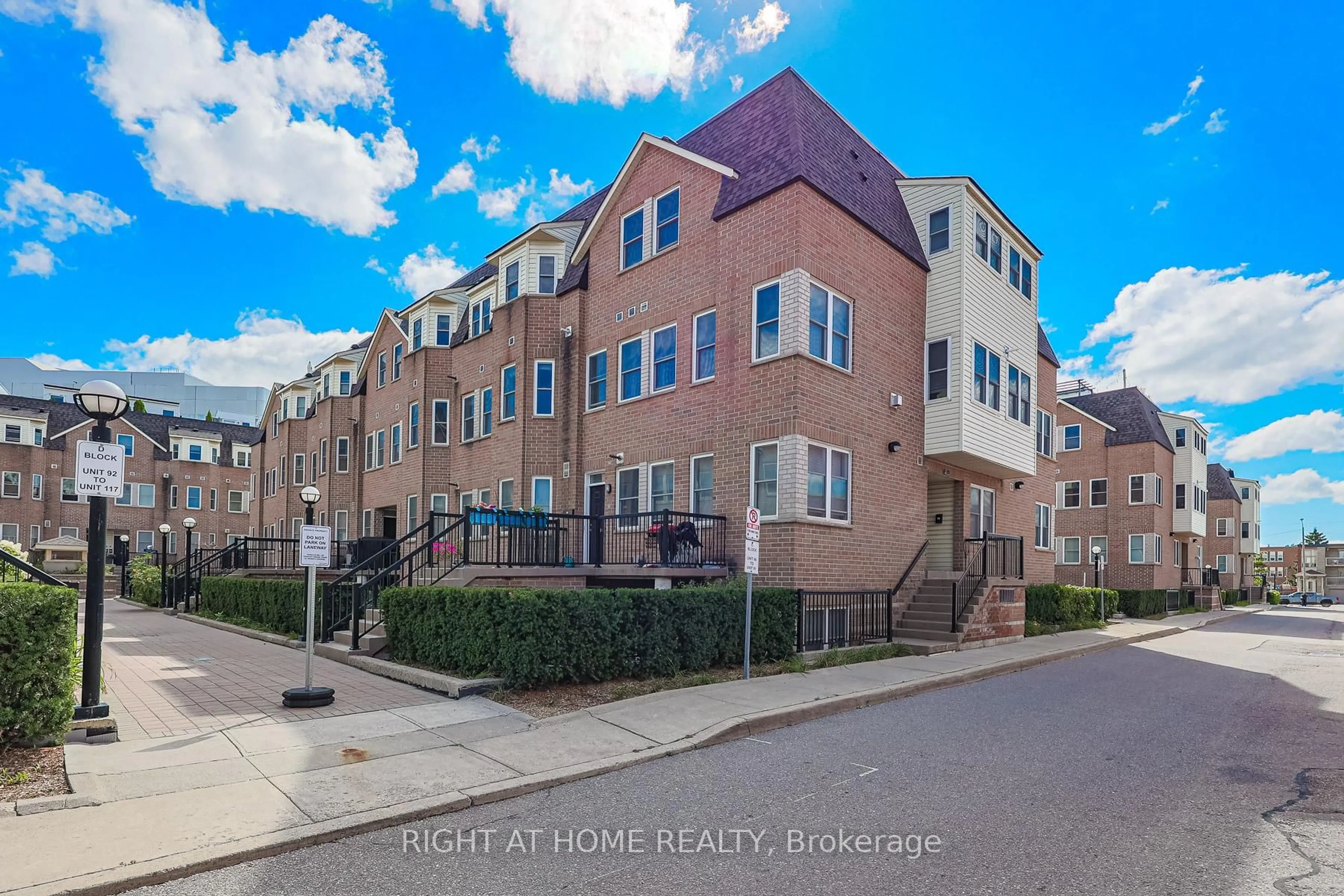 A pic from outside/outdoor area/front of a property/back of a property/a pic from drone, street for 760 Lawrence Ave #78, Toronto Ontario M6A 3E7