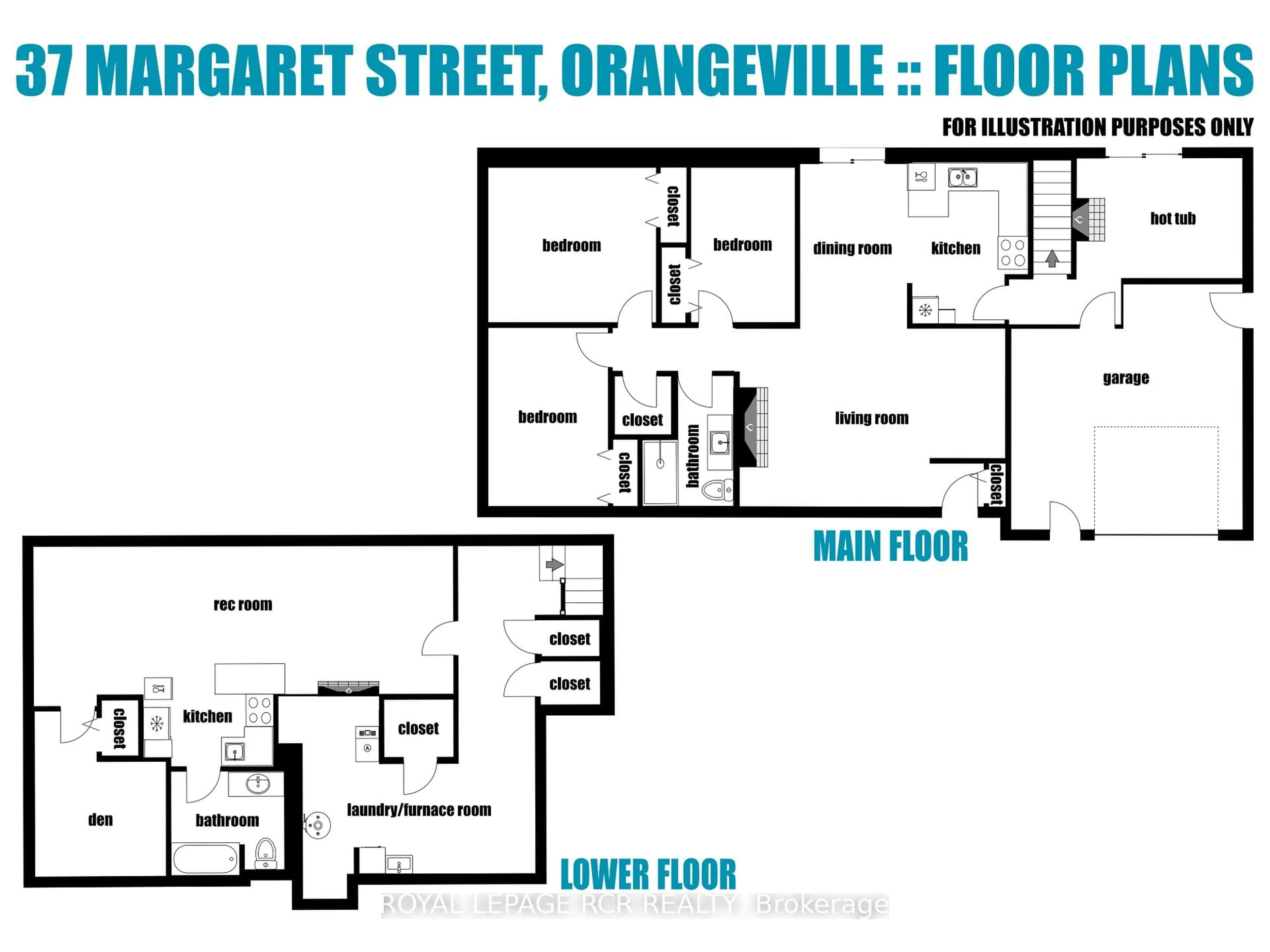 Floor plan for 37 Margaret St, Orangeville Ontario L9W 2N5