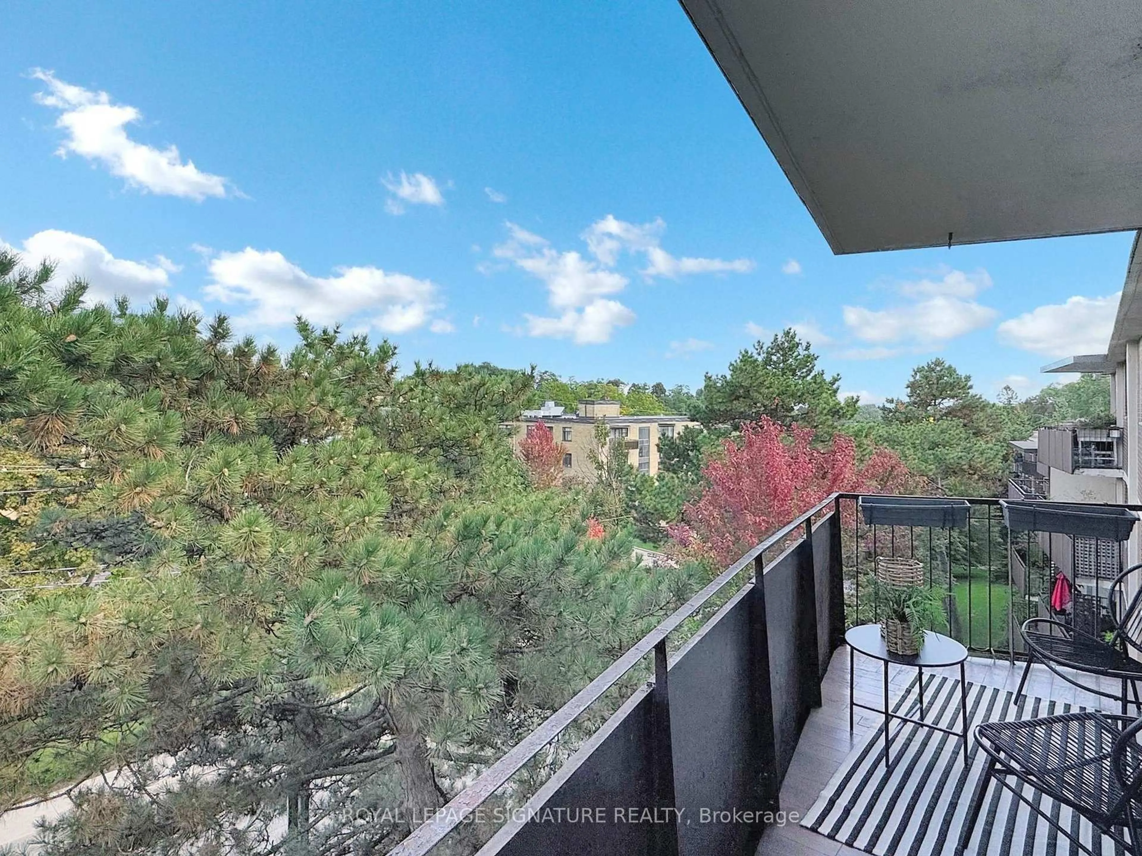Balcony in the apartment, water/lake/river/ocean view for 80 Coe Hill Dr #PH09, Toronto Ontario M6S 3C9