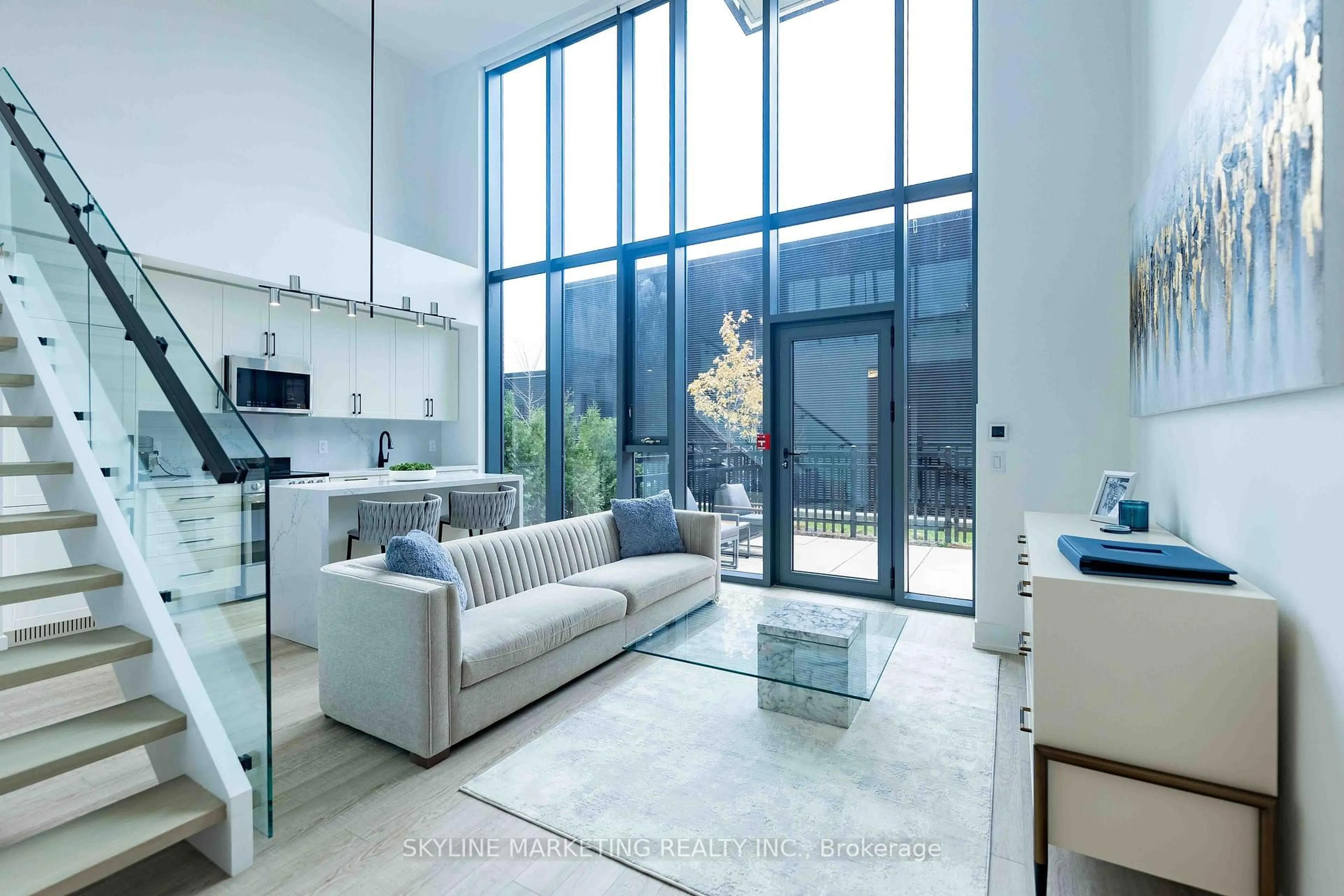 Living room with furniture, unknown for 2450 Old Bronte Rd #104, Oakville Ontario L6M 5P6