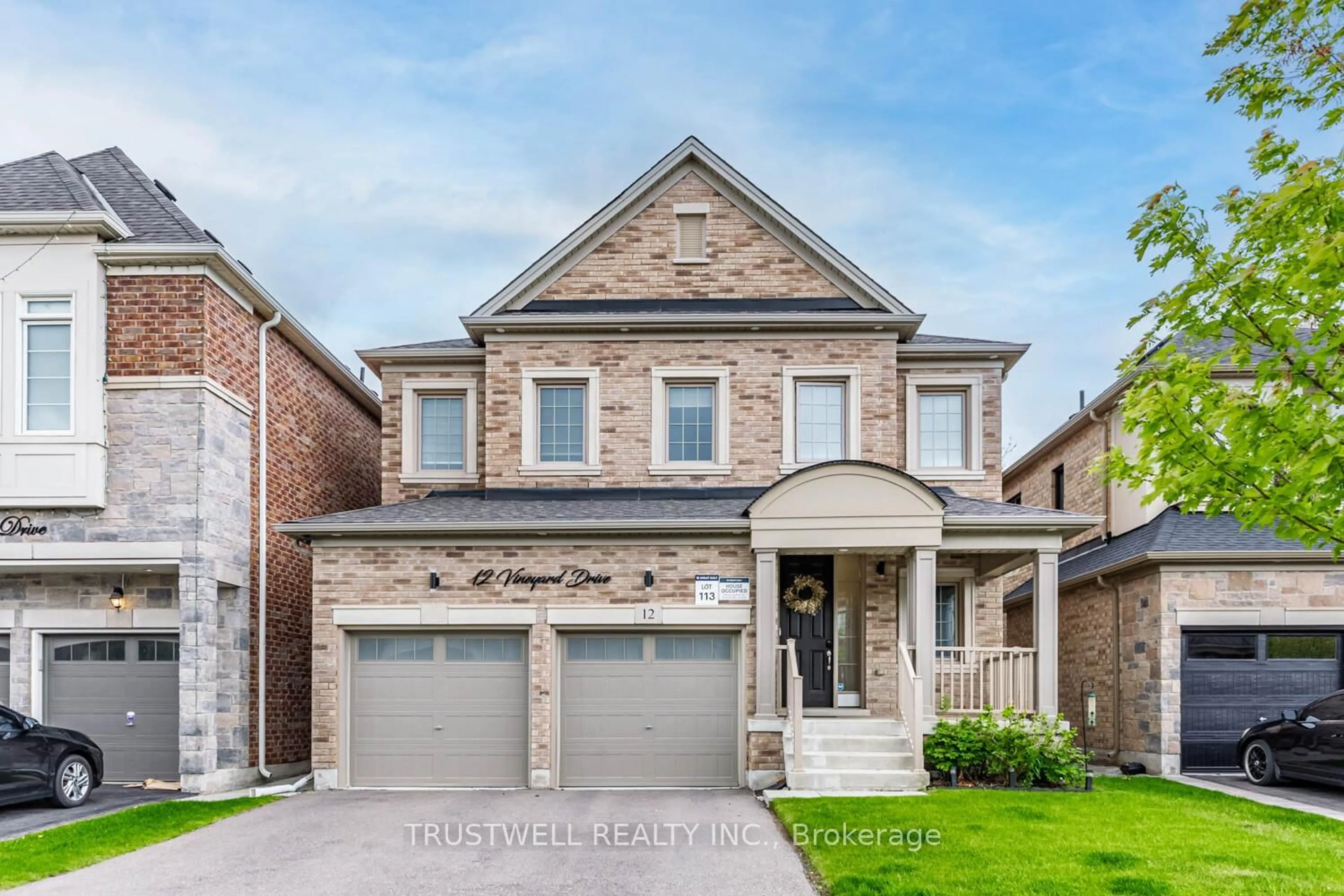 Home with brick exterior material, street for 12 Vineyard Dr, Brampton Ontario L6Y 2A5