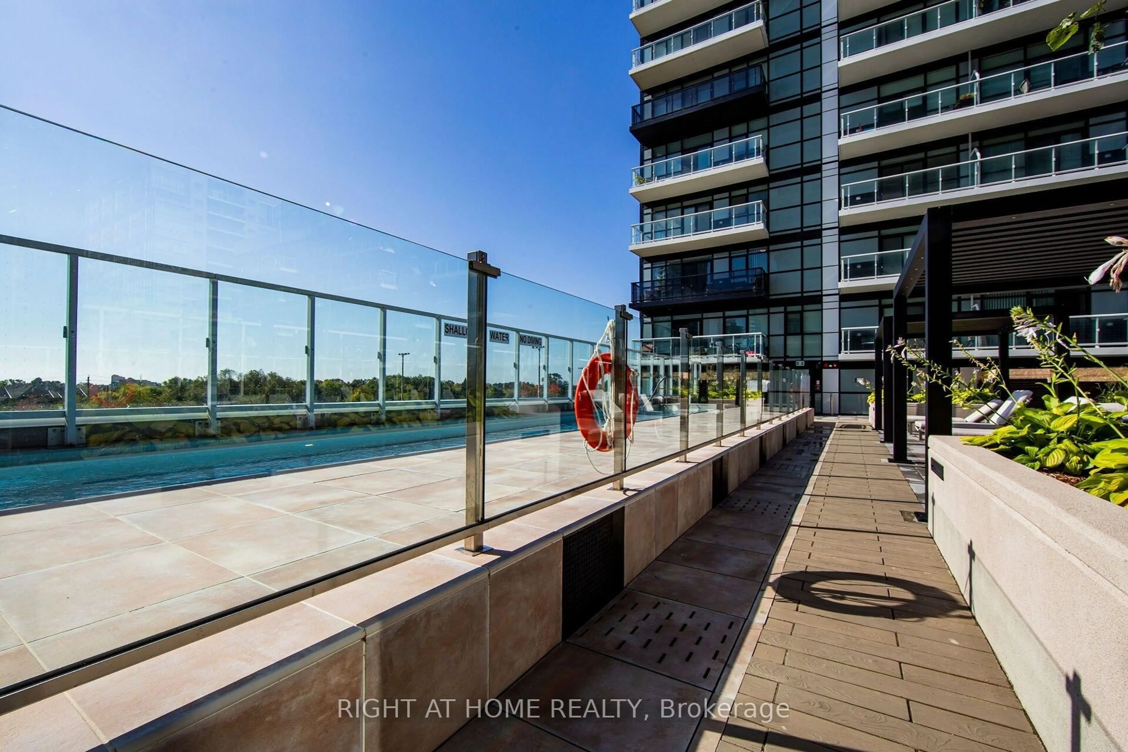 Balcony in the apartment, water/lake/river/ocean view for 251 Manitoba St, Toronto Ontario M8Y 0C7