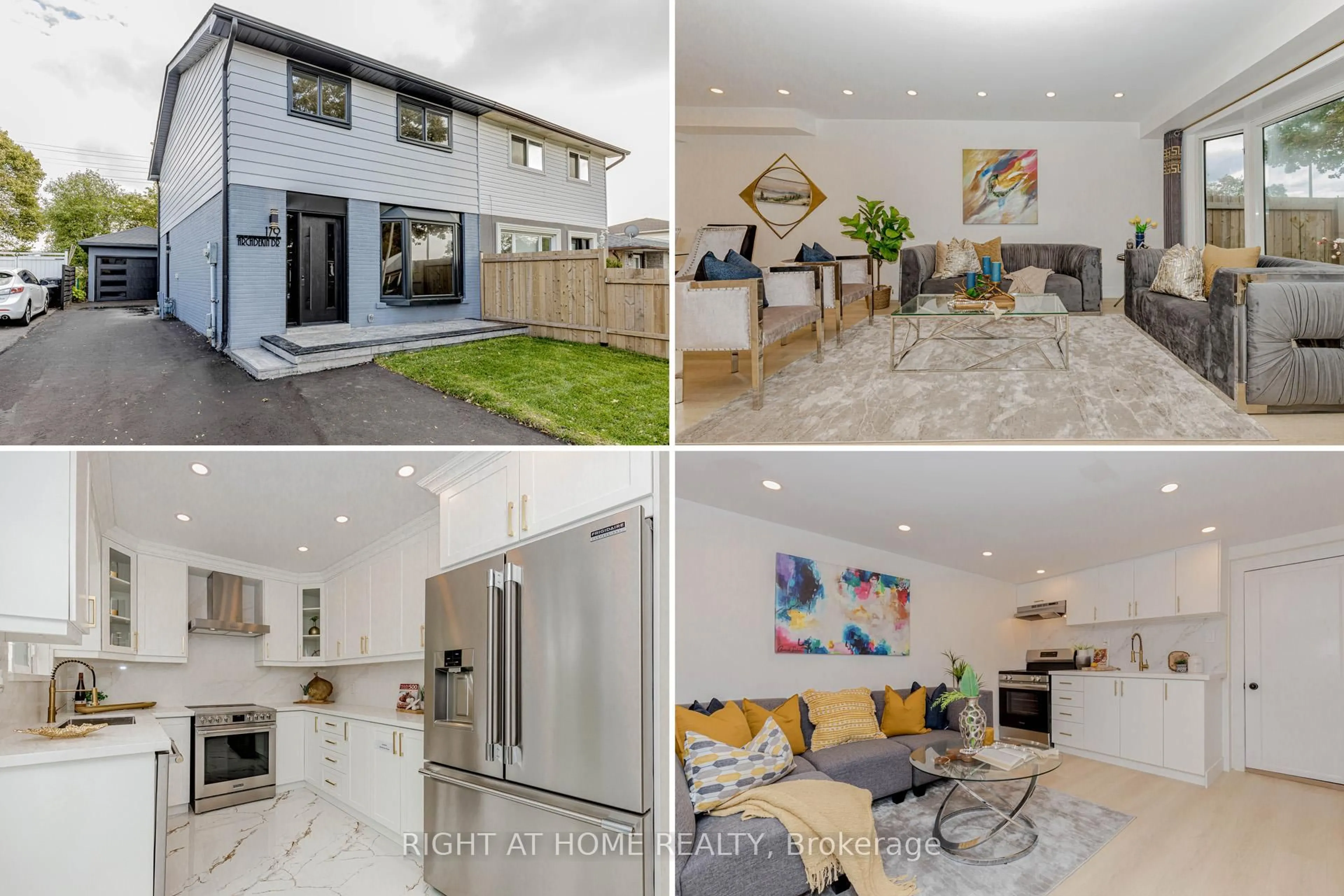 Open concept kitchen, ceramic/tile floor for 179 Archdekin Dr, Brampton Ontario L6V 1Y8