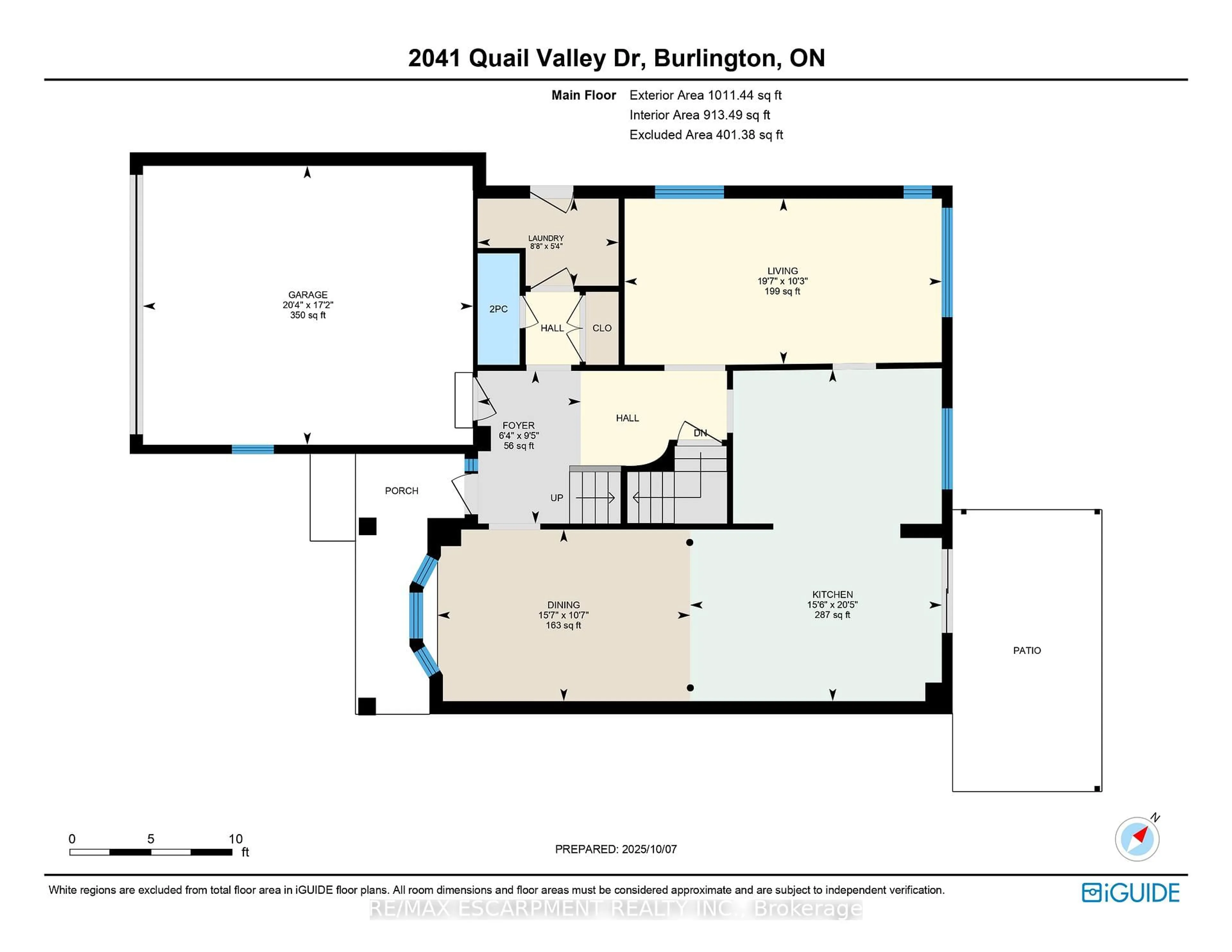 Floor plan for 2041 QUAIL VALLEY Dr, Burlington Ontario L7M 2T5