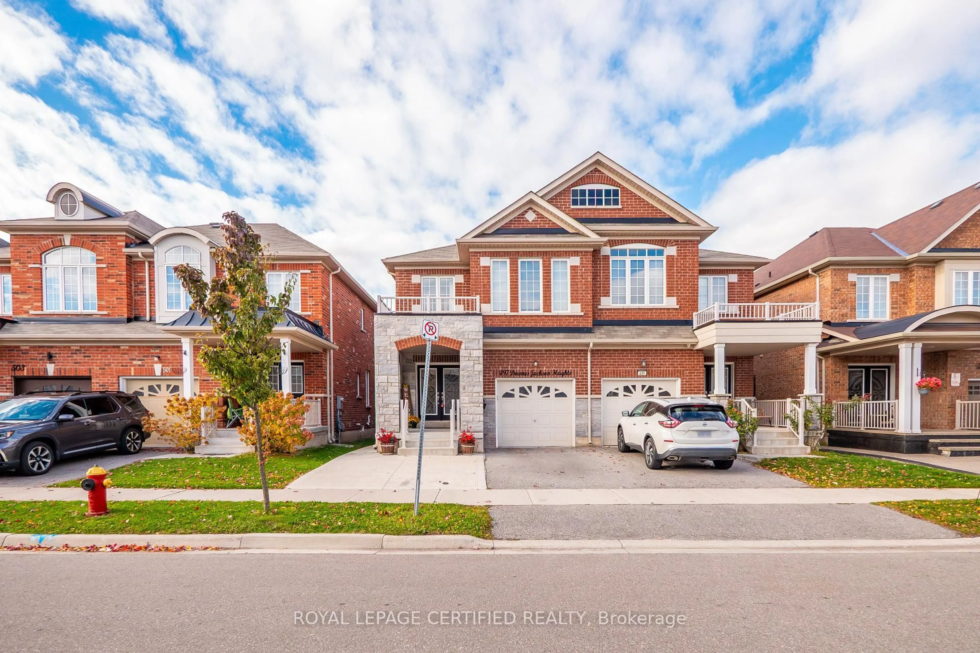 Home with brick exterior material, street for 497 Downes Jackson Hts, Milton Ontario L9T 8W2
