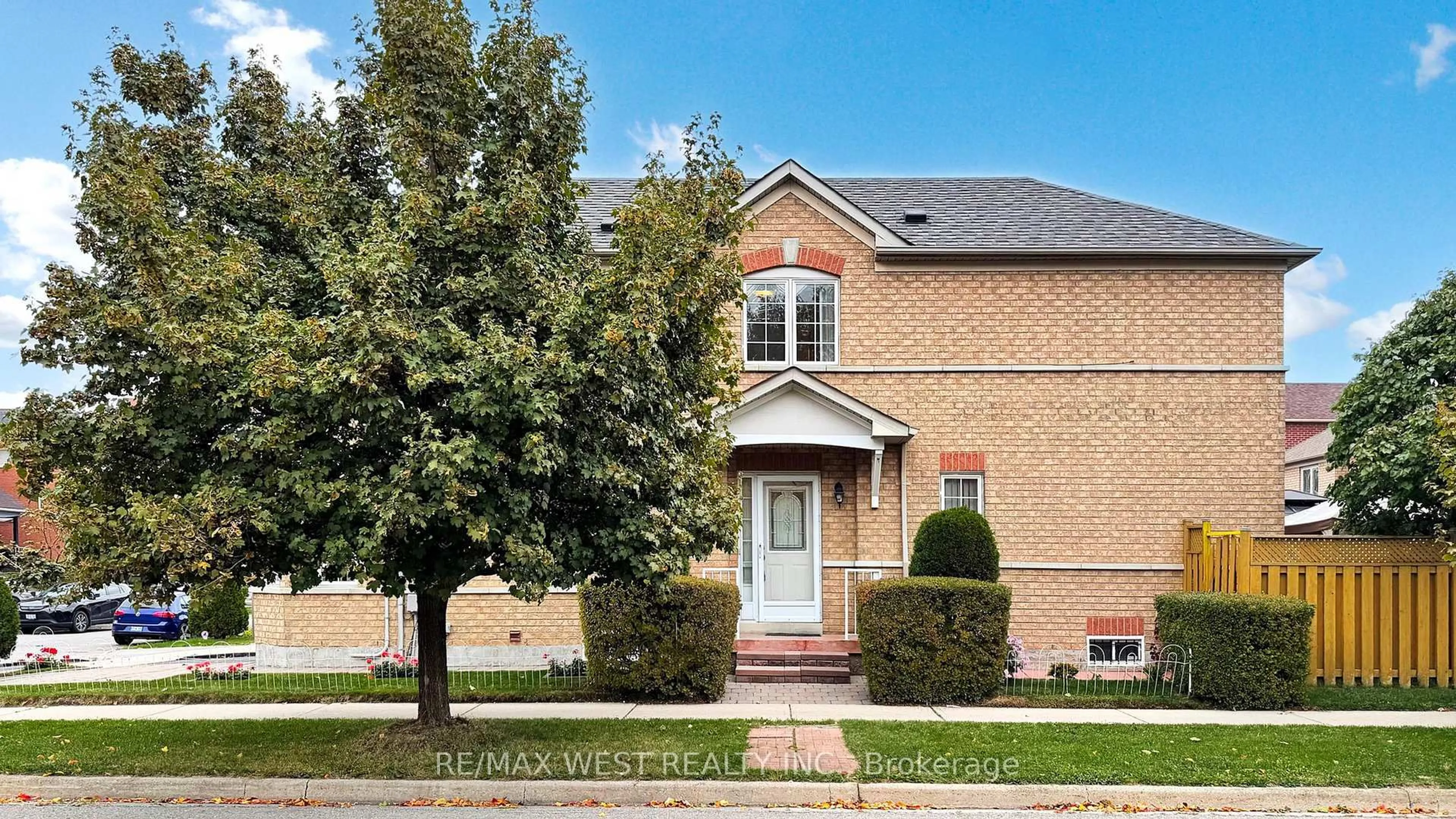 Home with brick exterior material, street for 1 Platinum Dr, Toronto Ontario M6M 5K1