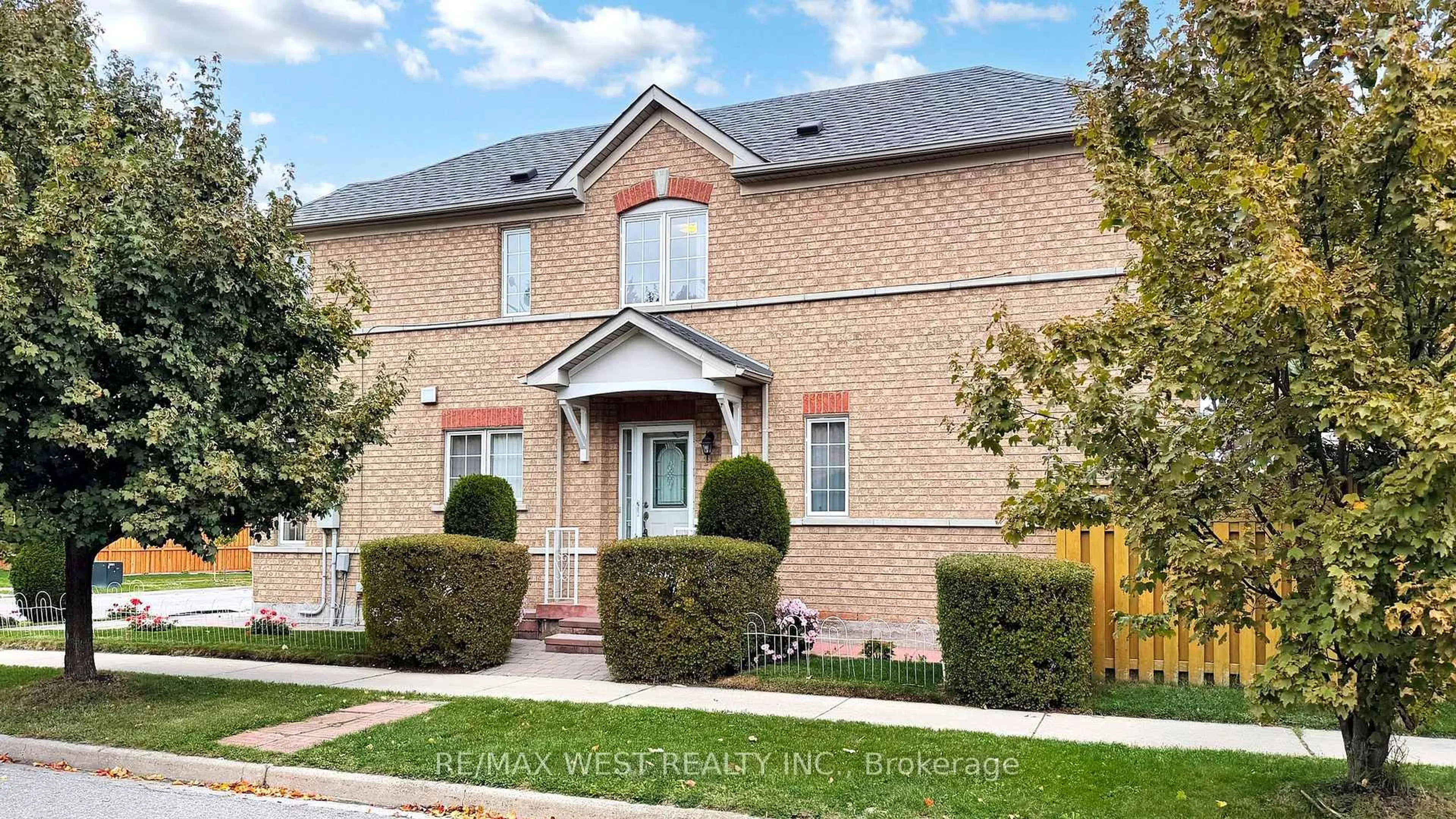 Home with brick exterior material, street for 1 Platinum Dr, Toronto Ontario M6M 5K1