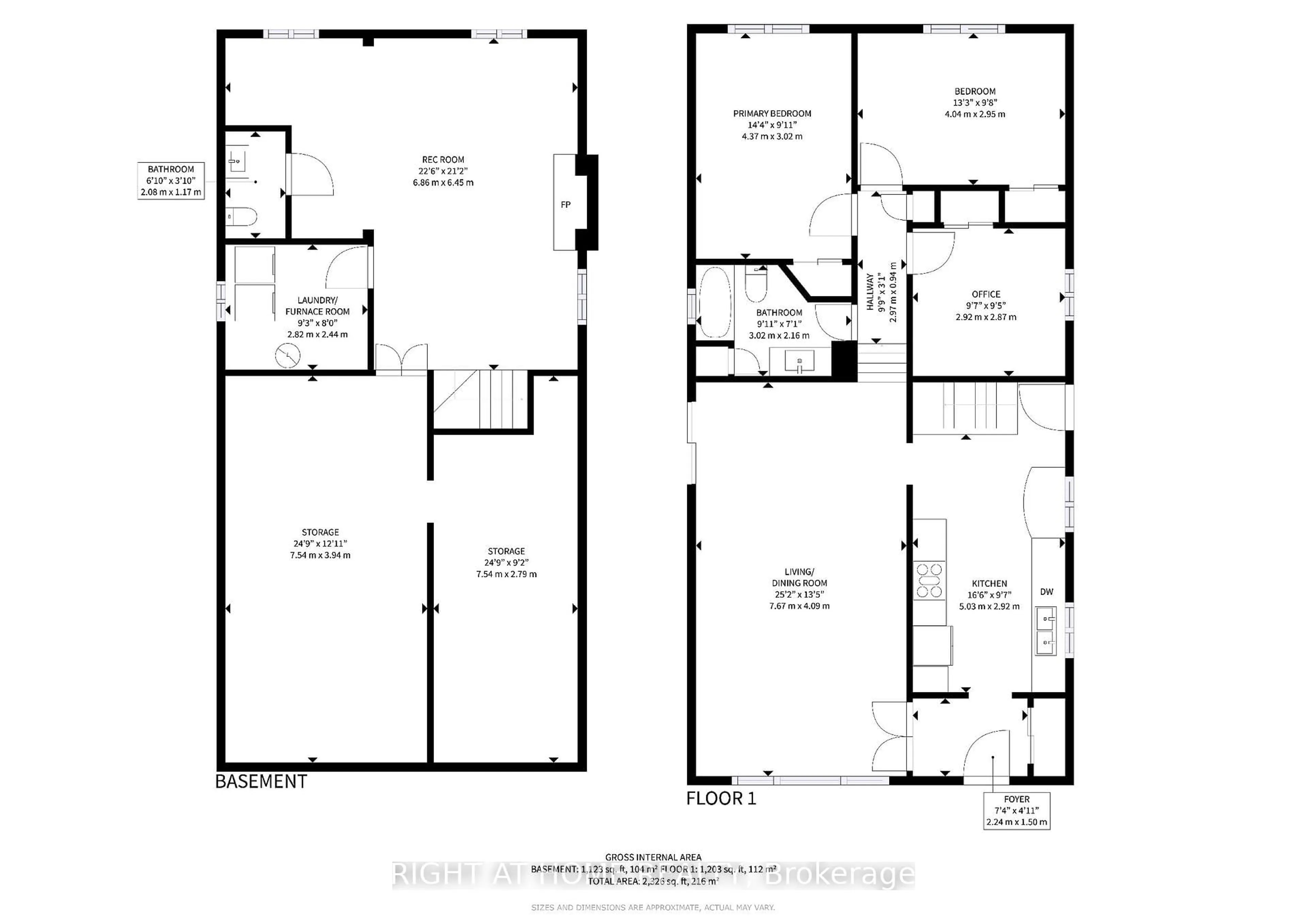 Floor plan for 7161 Tamar Rd, Mississauga Ontario L5N 1Y7