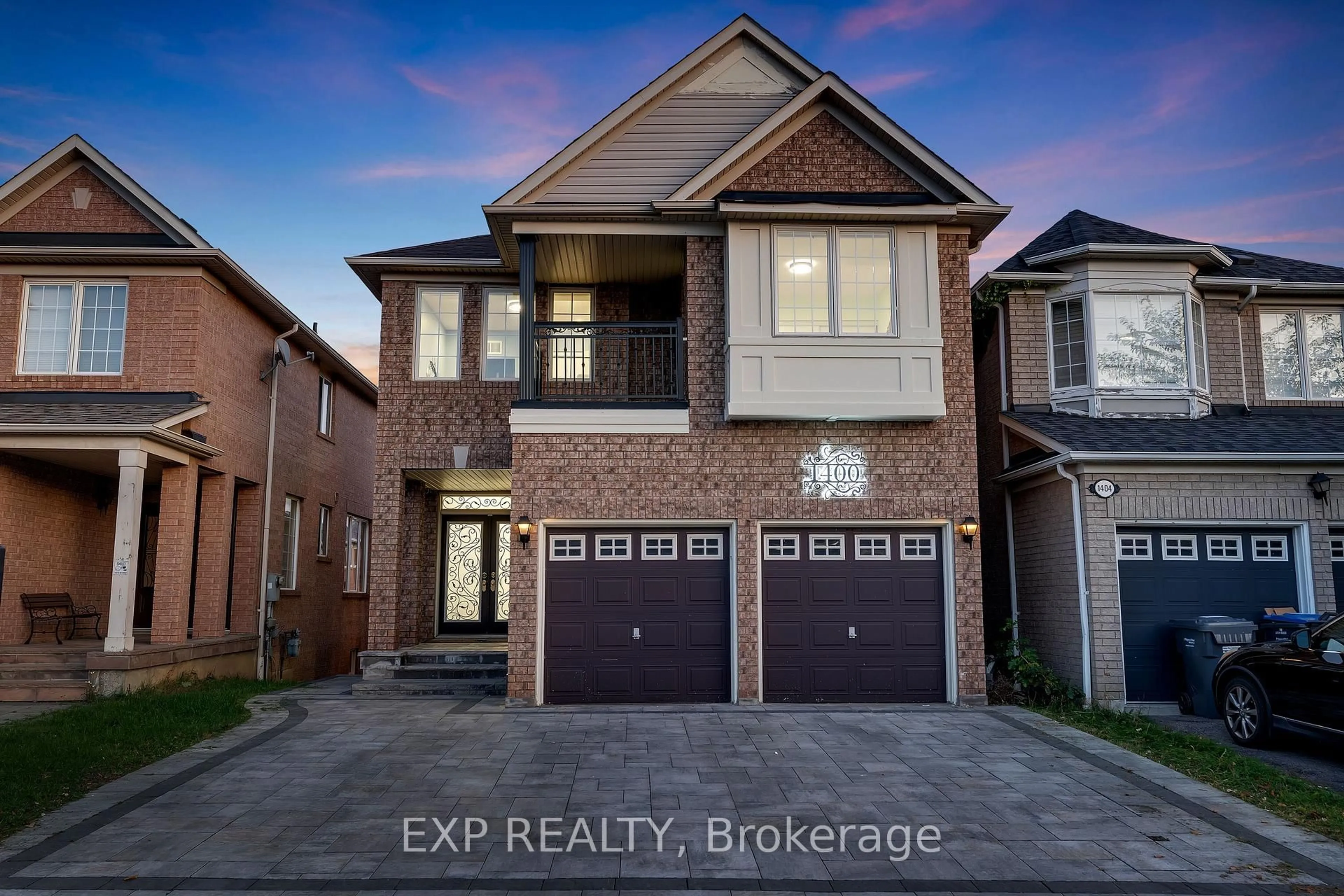 Home with brick exterior material, street for 1400 Duval Dr, Mississauga Ontario L5V 2W4