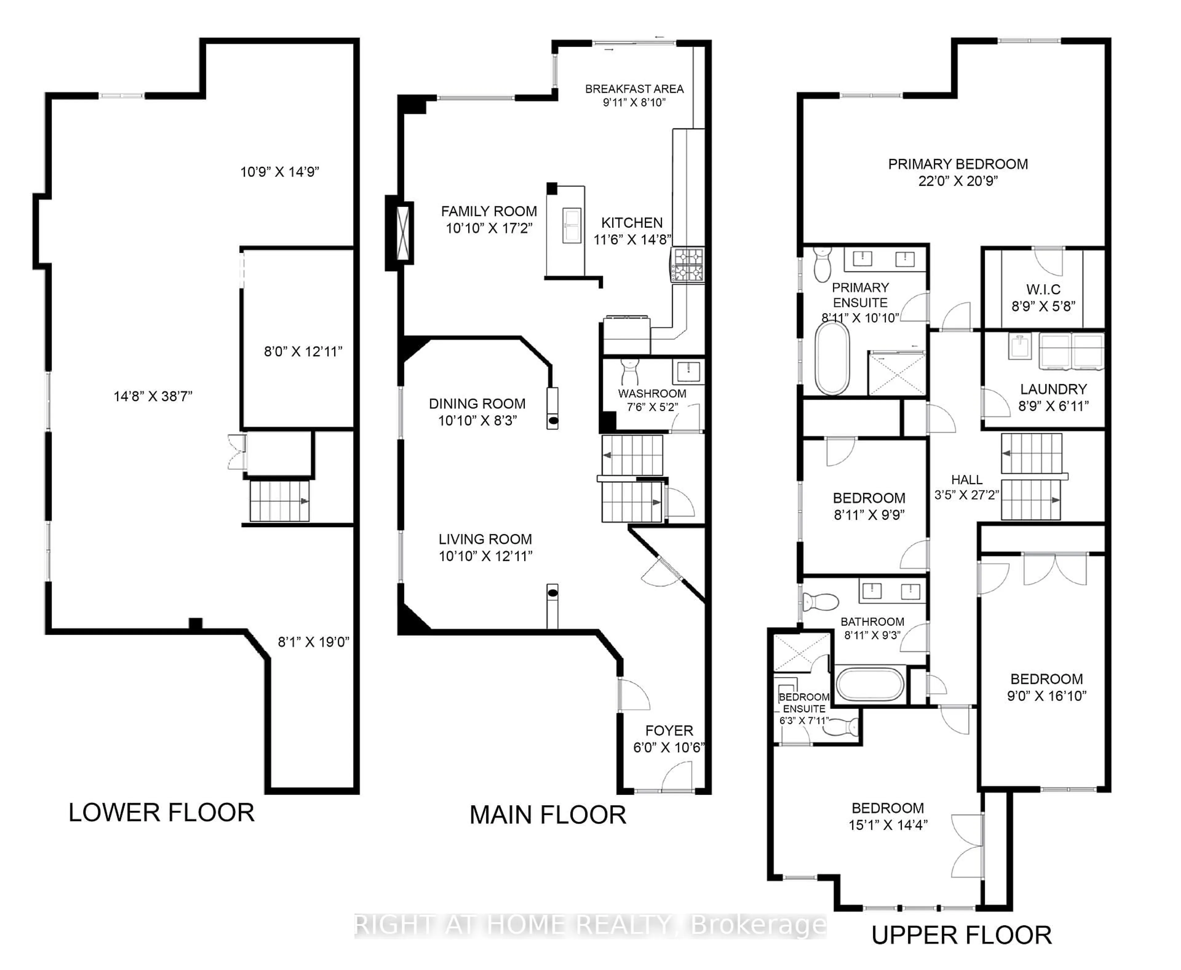 Floor plan for 514 Huntington Ridge Dr, Mississauga Ontario L5R 2X7