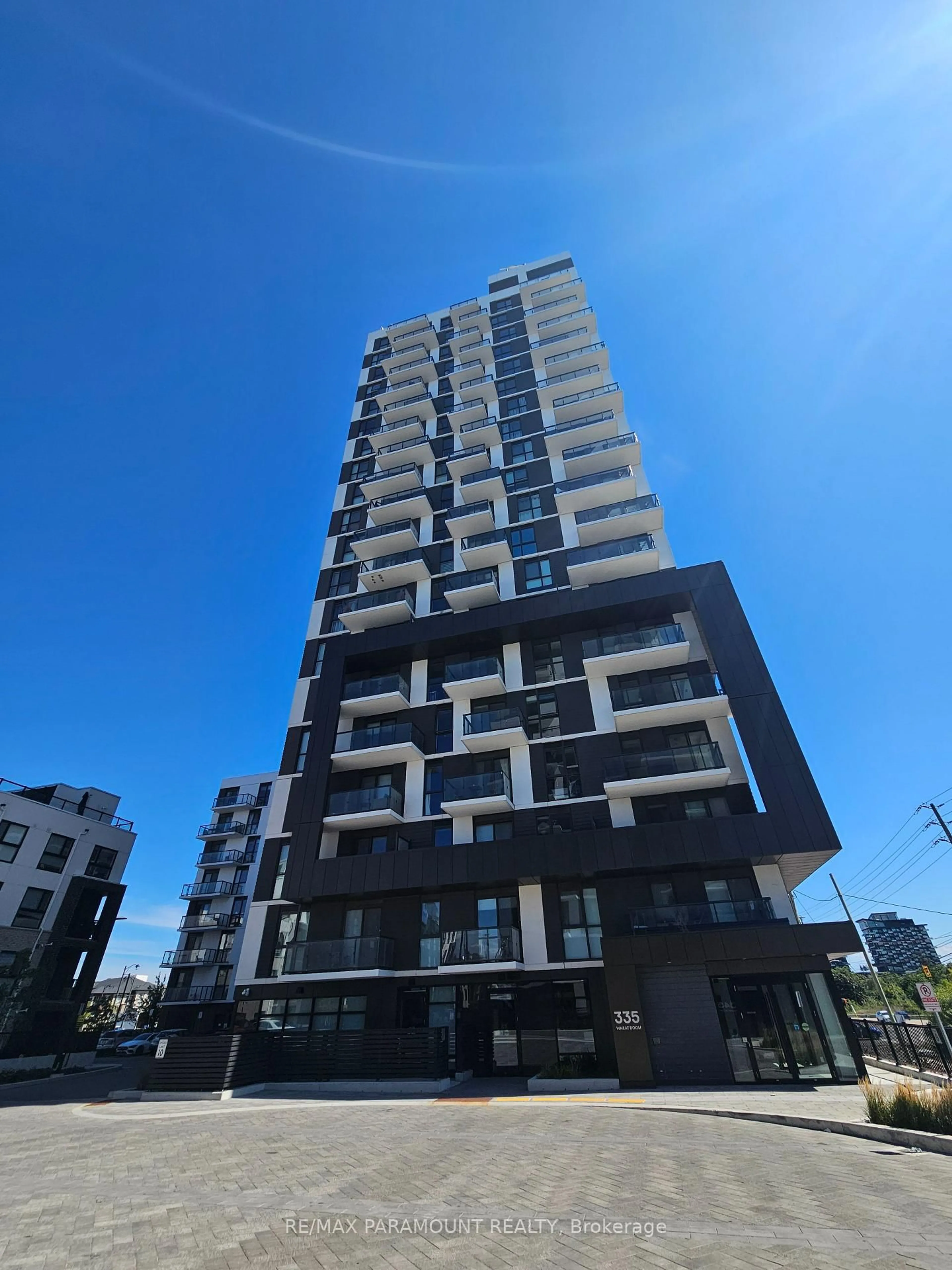 A pic from outside/outdoor area/front of a property/back of a property/a pic from drone, building for 335 Wheat Boom Dr #1201, Oakville Ontario L6H 7X1