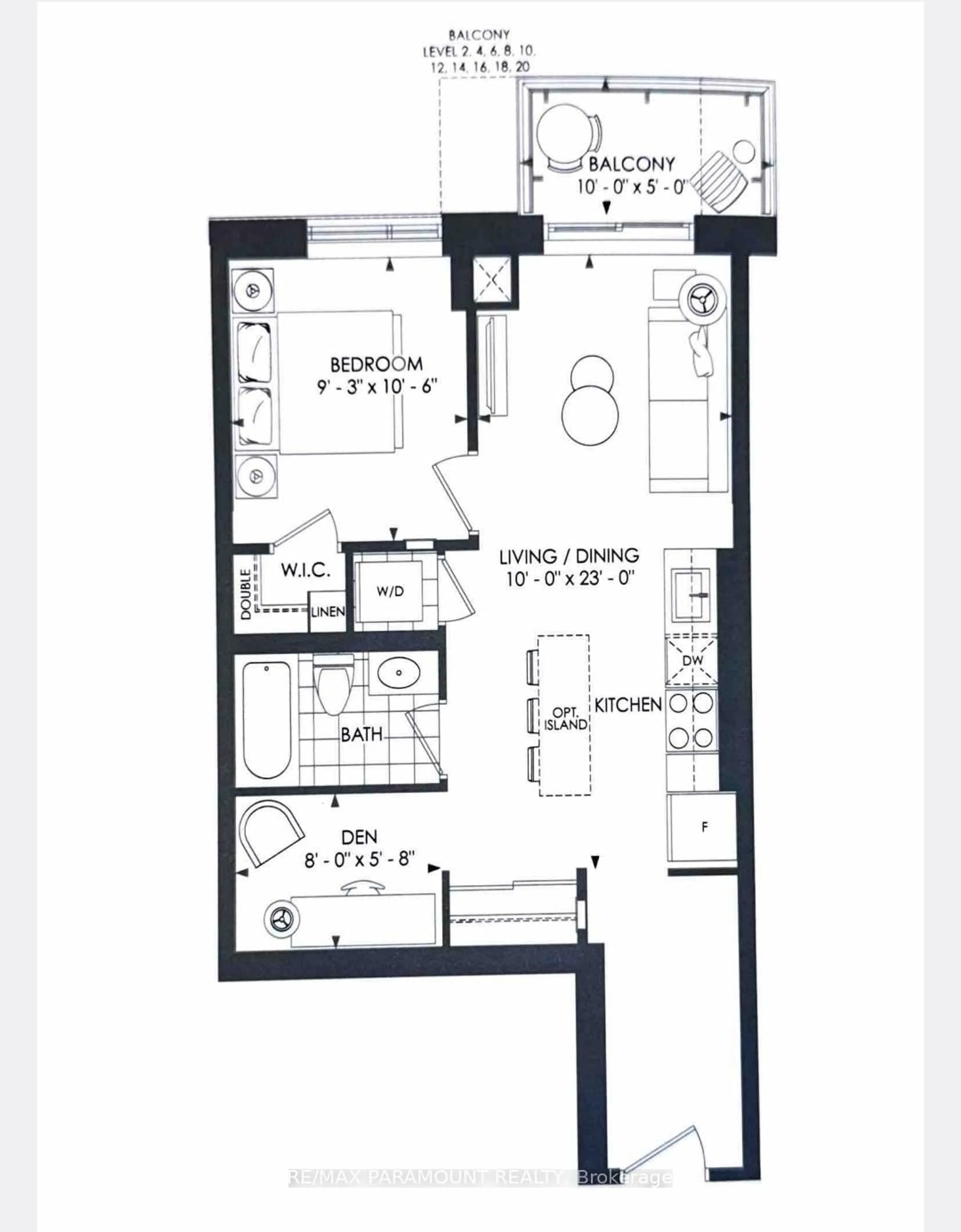 Floor plan for 335 Wheat Boom Dr #1201, Oakville Ontario L6H 7X1