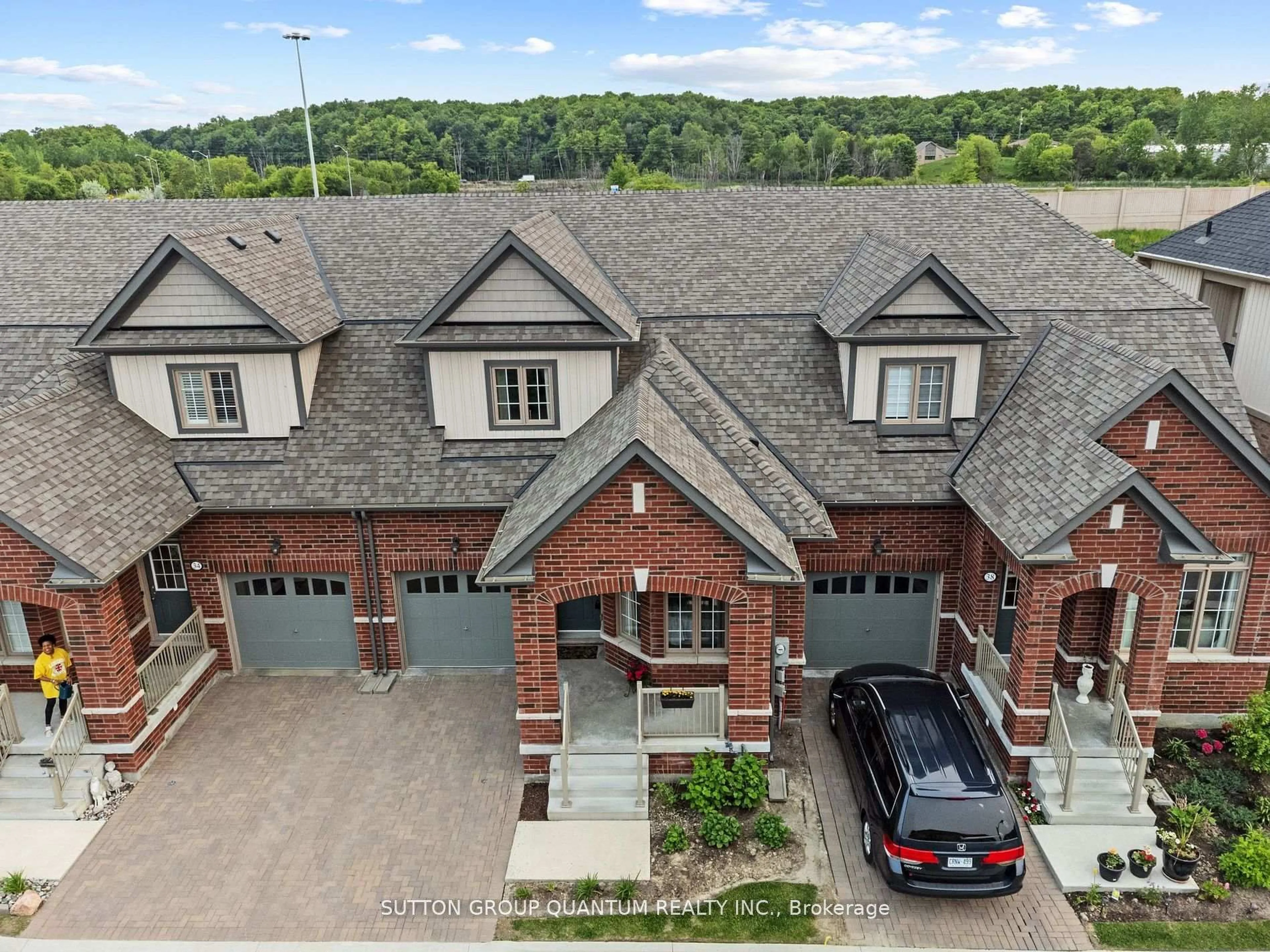 A pic from outside/outdoor area/front of a property/back of a property/a pic from drone, unknown for 36 Bluestone Cres, Brampton Ontario M5A 1E7