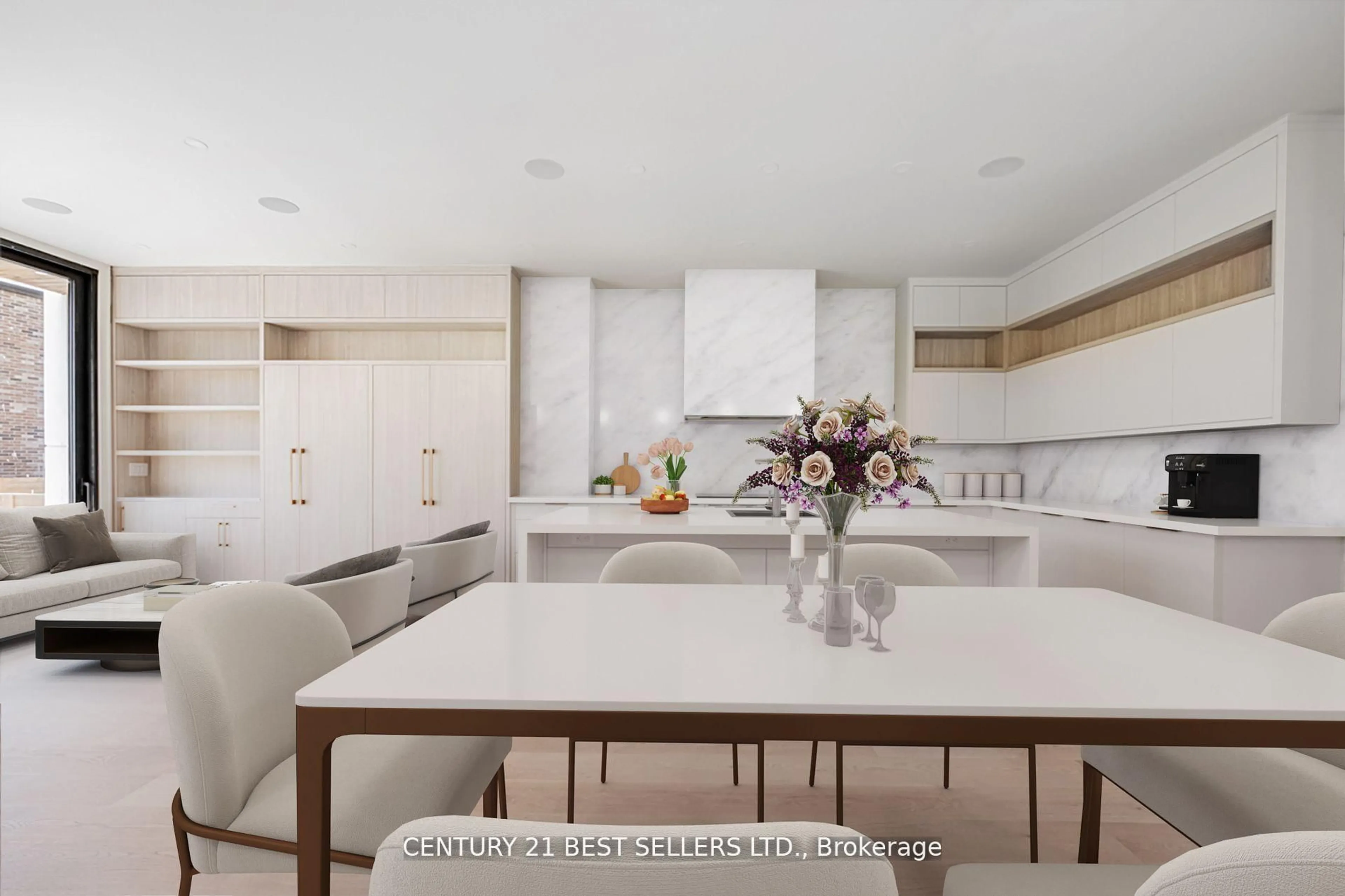 Contemporary kitchen, ceramic/tile floor for 739 Ebony Ave, Mississauga Ontario L5E 1V9