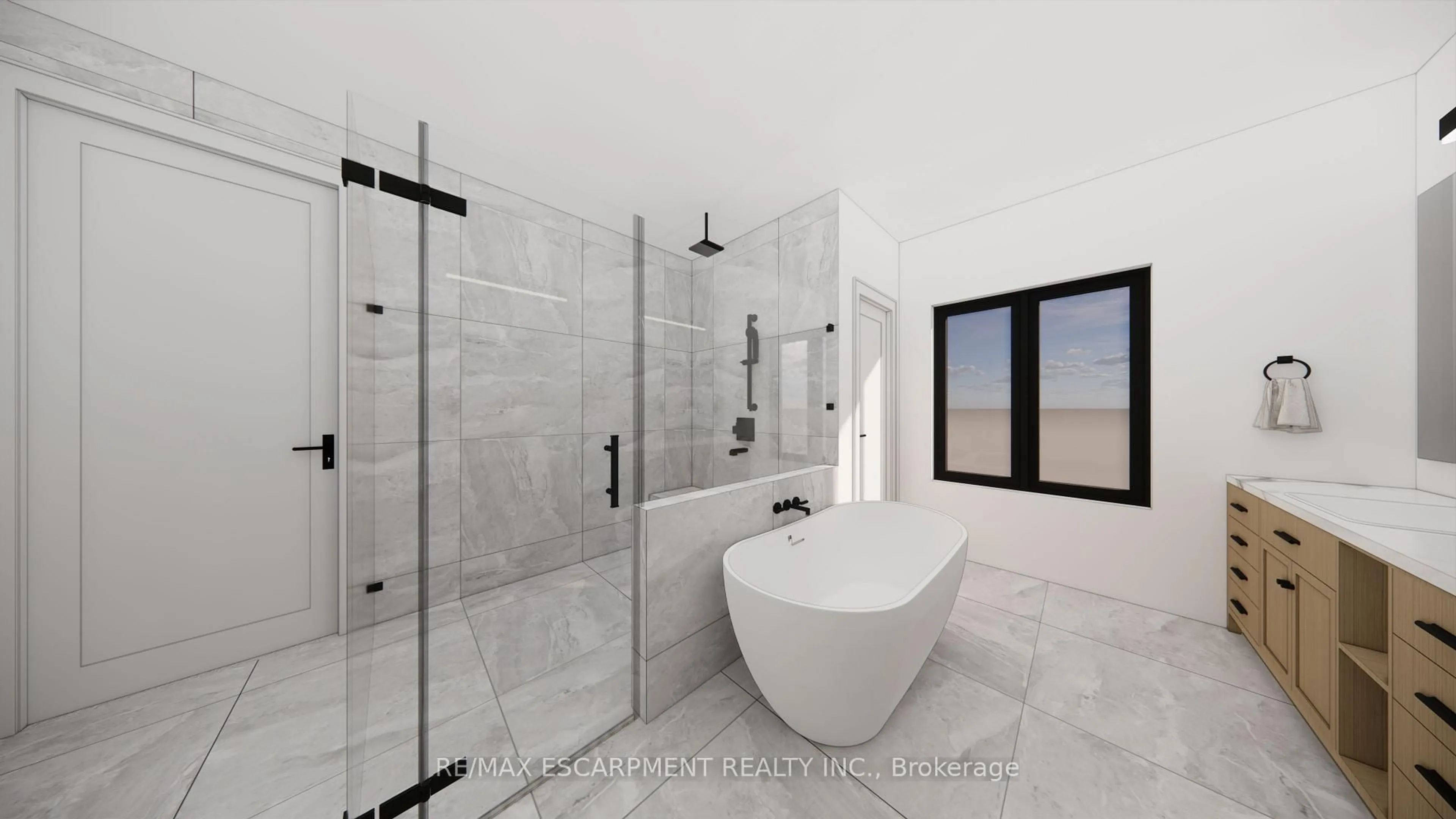 Contemporary bathroom, ceramic/tile floor for 2350 Eighth Line, Oakville Ontario L6H 7E6