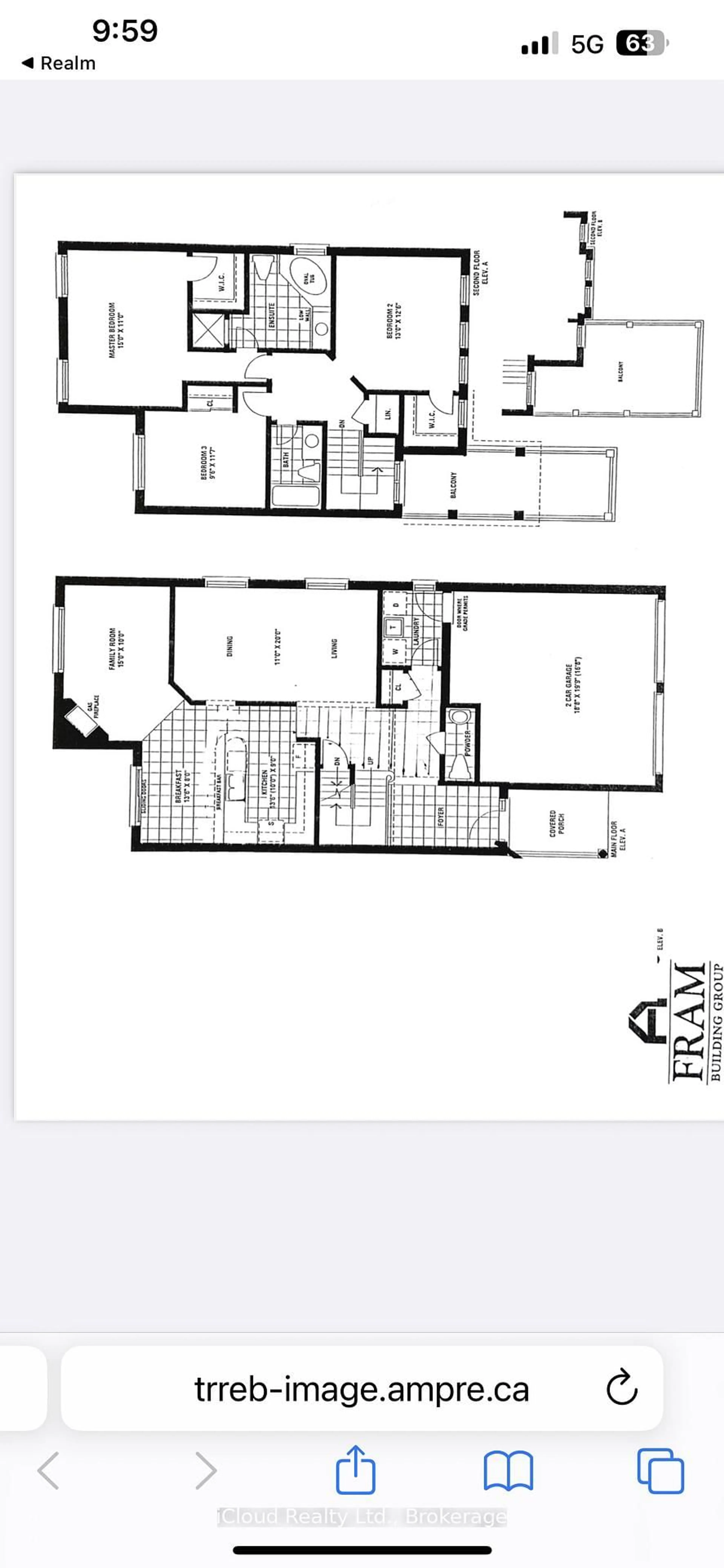 Floor plan for 31 Porchlight Rd, Brampton Ontario L6X 4S2