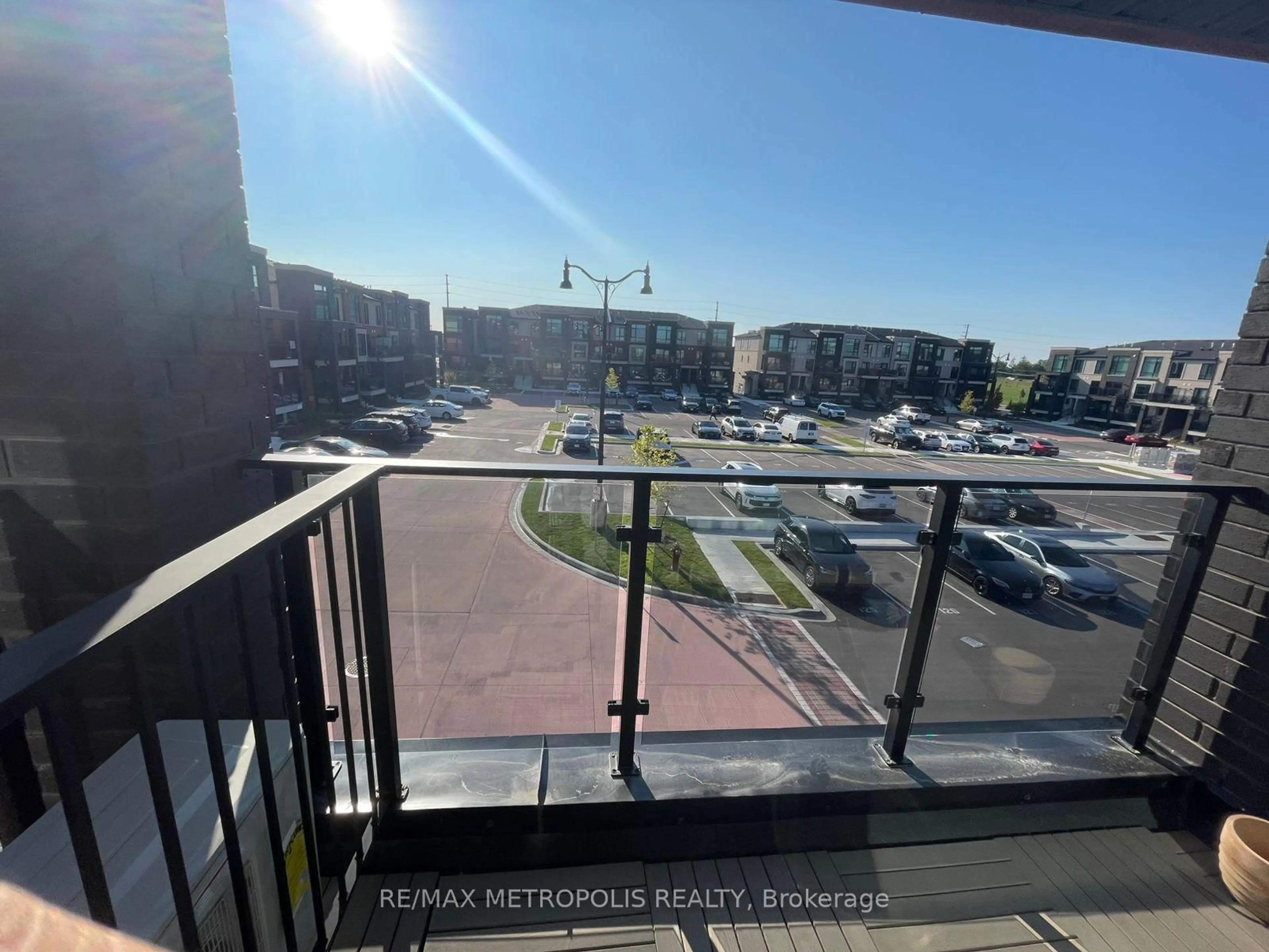 Balcony in the apartment, city buildings view from balcony for 55 Romilly Ave #23, Brampton Ontario L7A 5L8