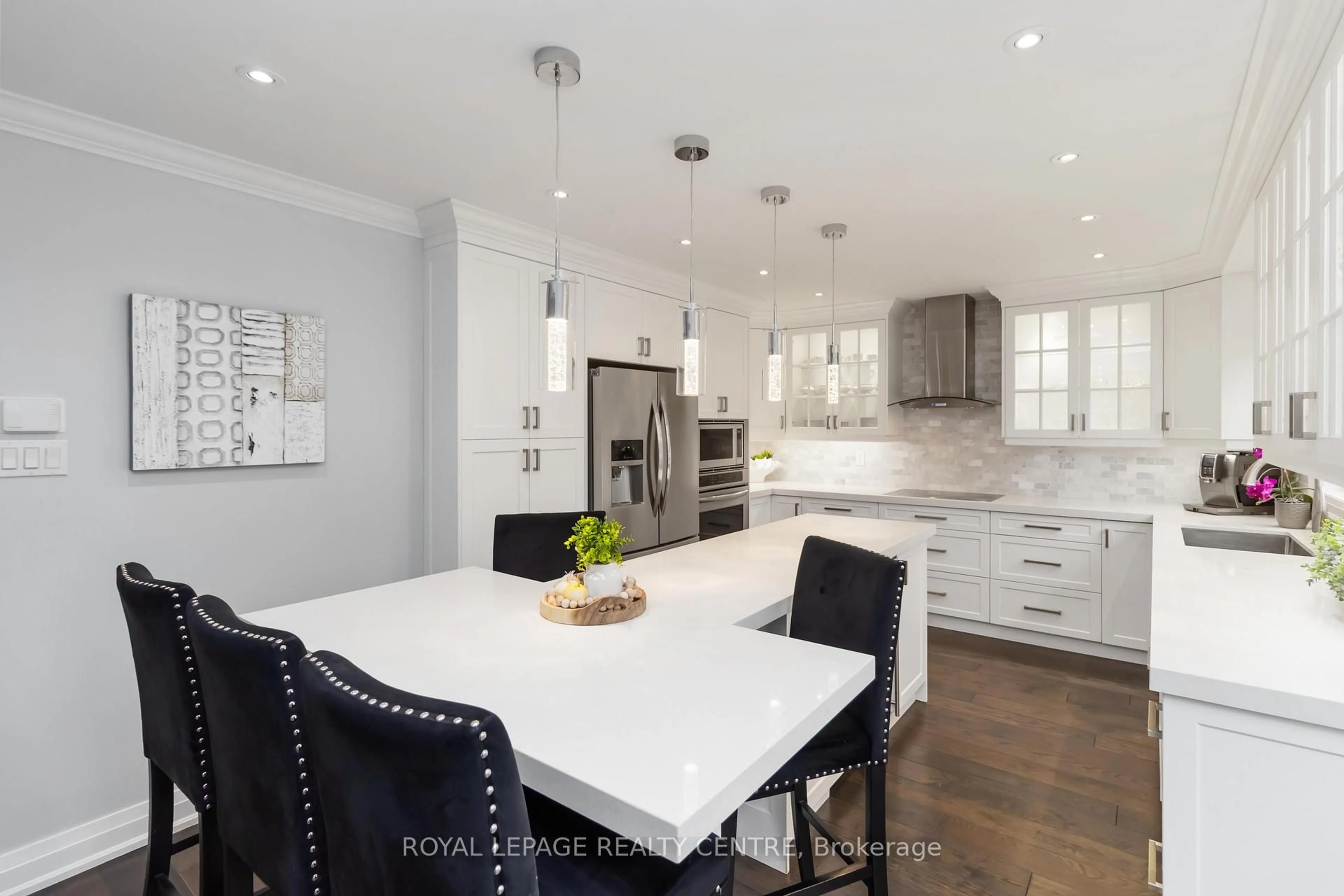 Contemporary kitchen, ceramic/tile floor for 466 Malaga Rd, Mississauga Ontario L5B 3W2