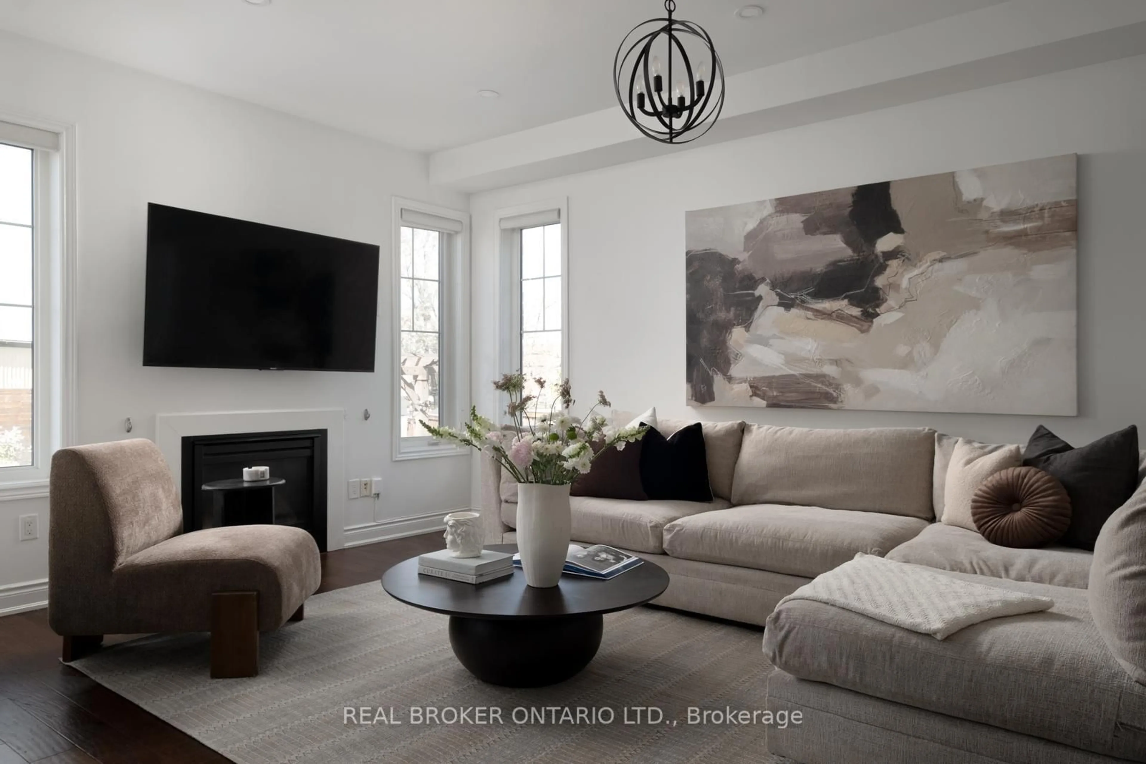 Living room with furniture, unknown for 40 Divinity Circ, Brampton Ontario L7A 3Y3