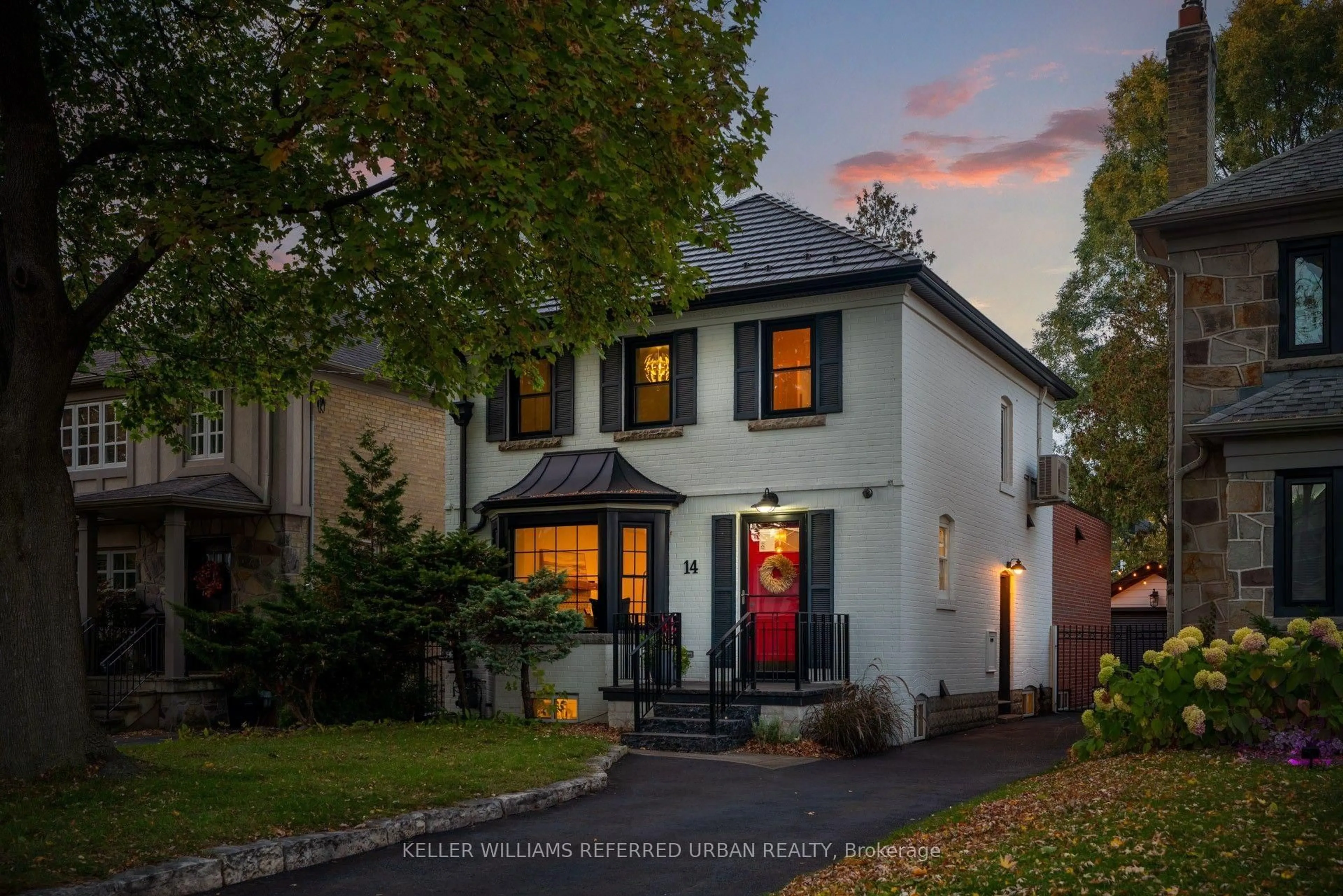 Home with brick exterior material, street for 14 Meadowvale Dr, Toronto Ontario M8Y 2N8