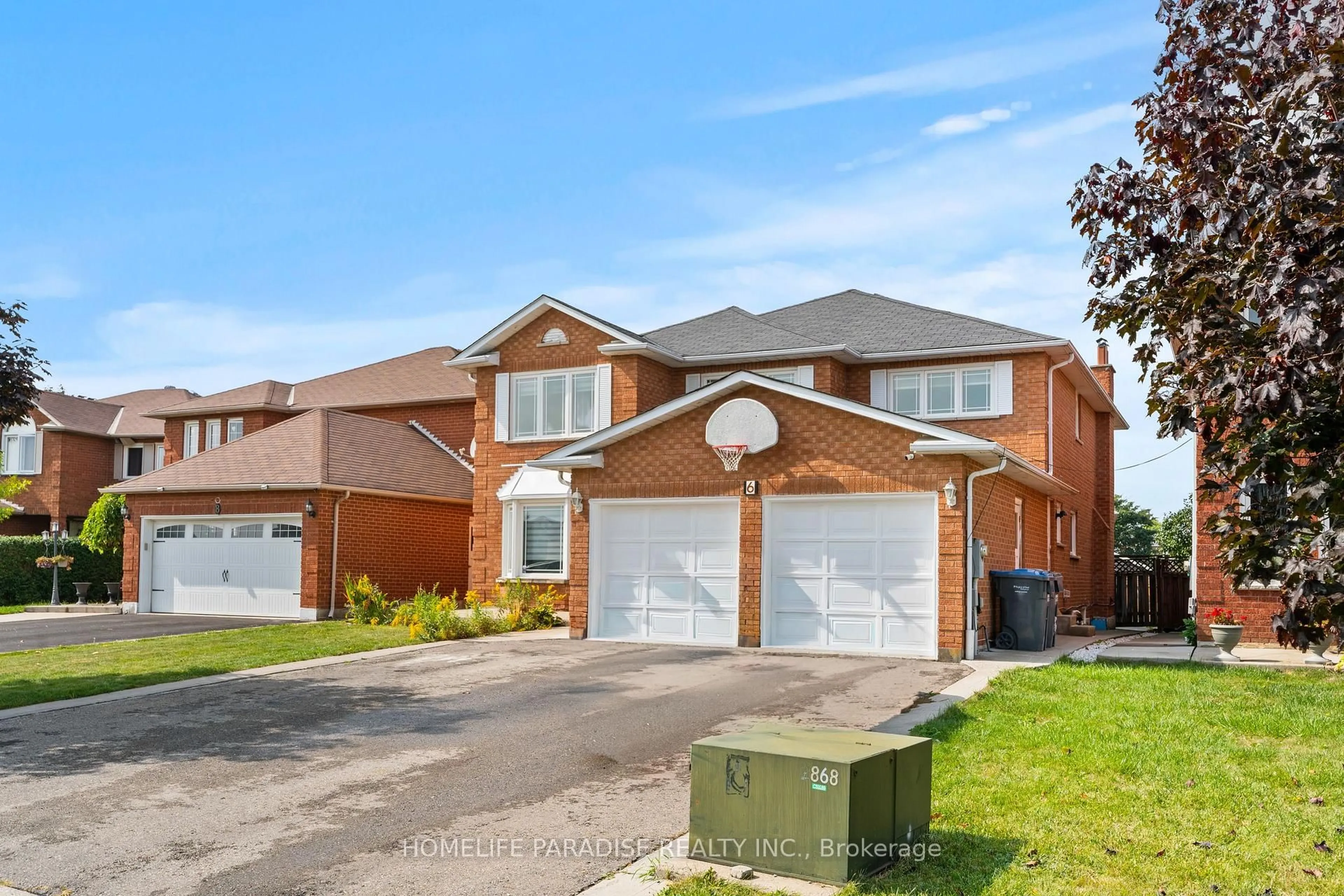 Home with brick exterior material, street for 6 Ivy Lea Crt, Brampton Ontario L6Y 4K6