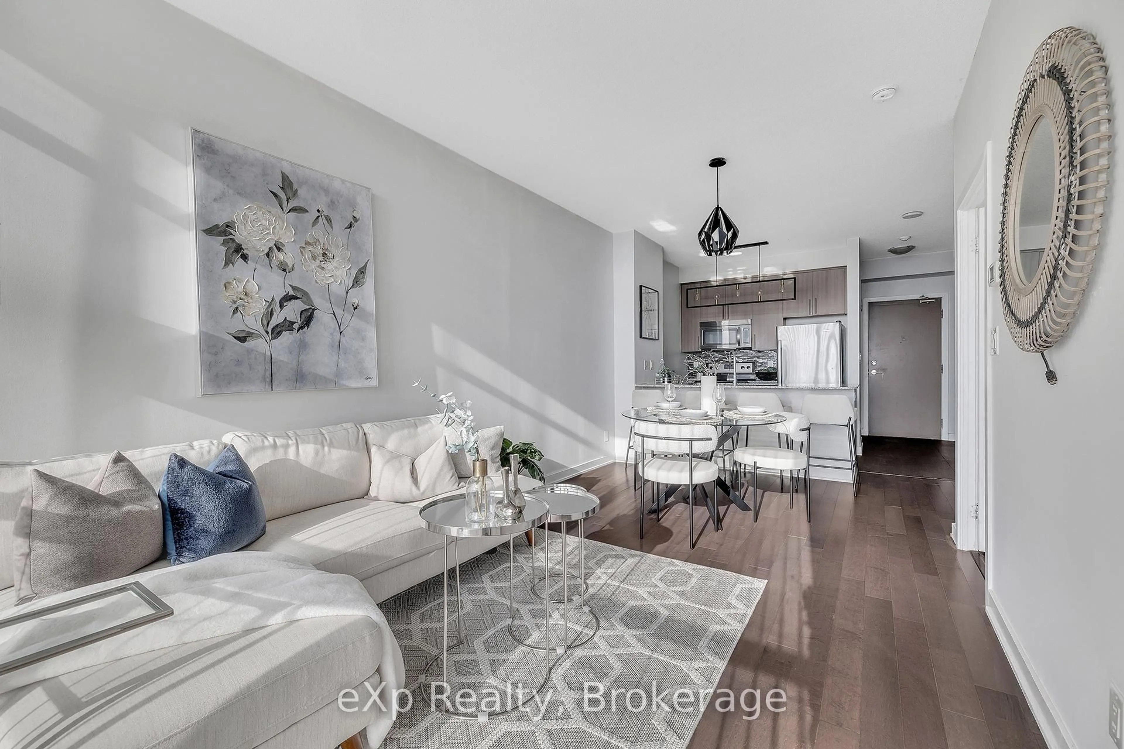 Living room with furniture, unknown for 4099 Brickstone Mews #3105, Mississauga Ontario L5B 0G2