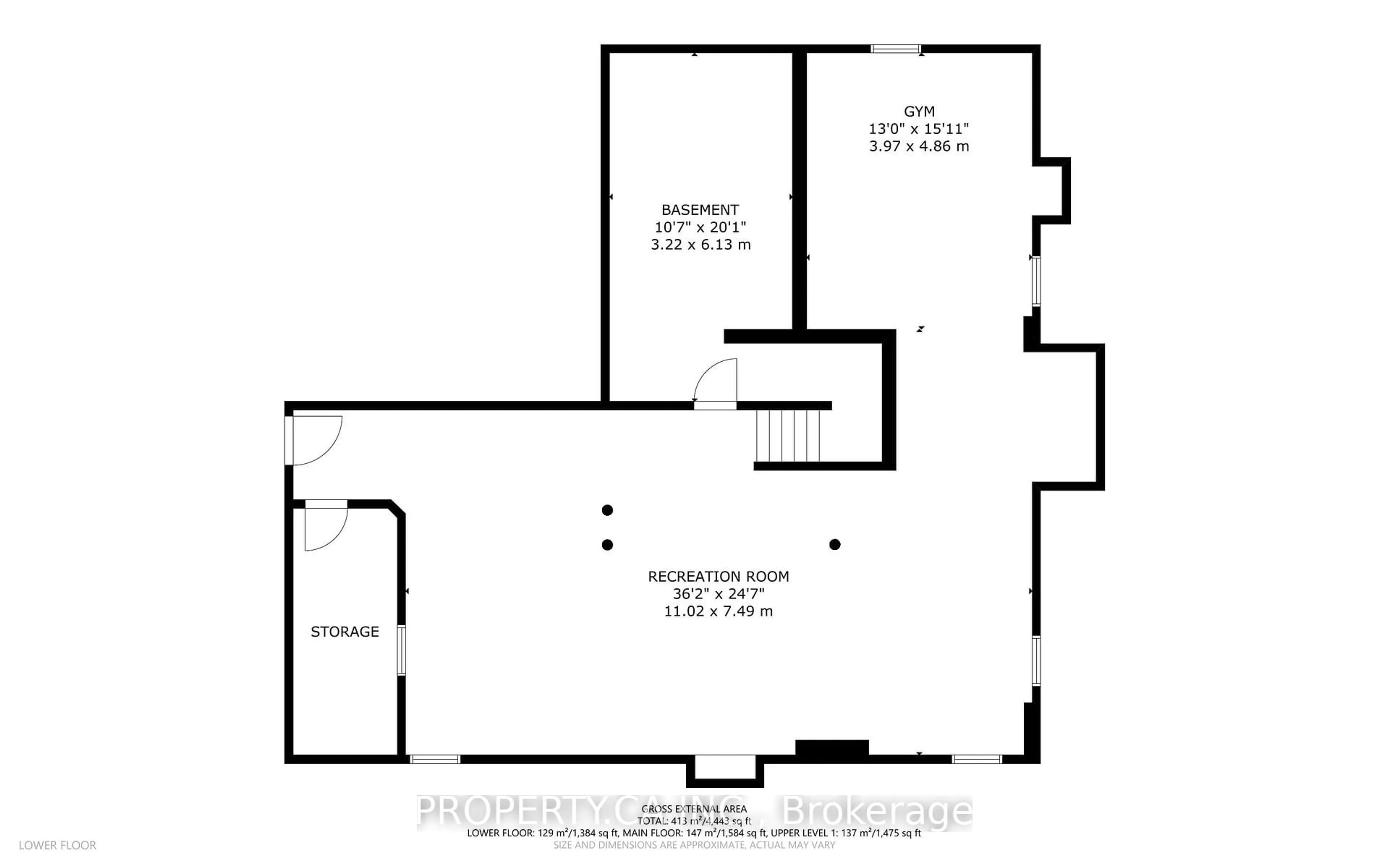Floor plan for 725 Reece Crt, Milton Ontario L9T 0X4