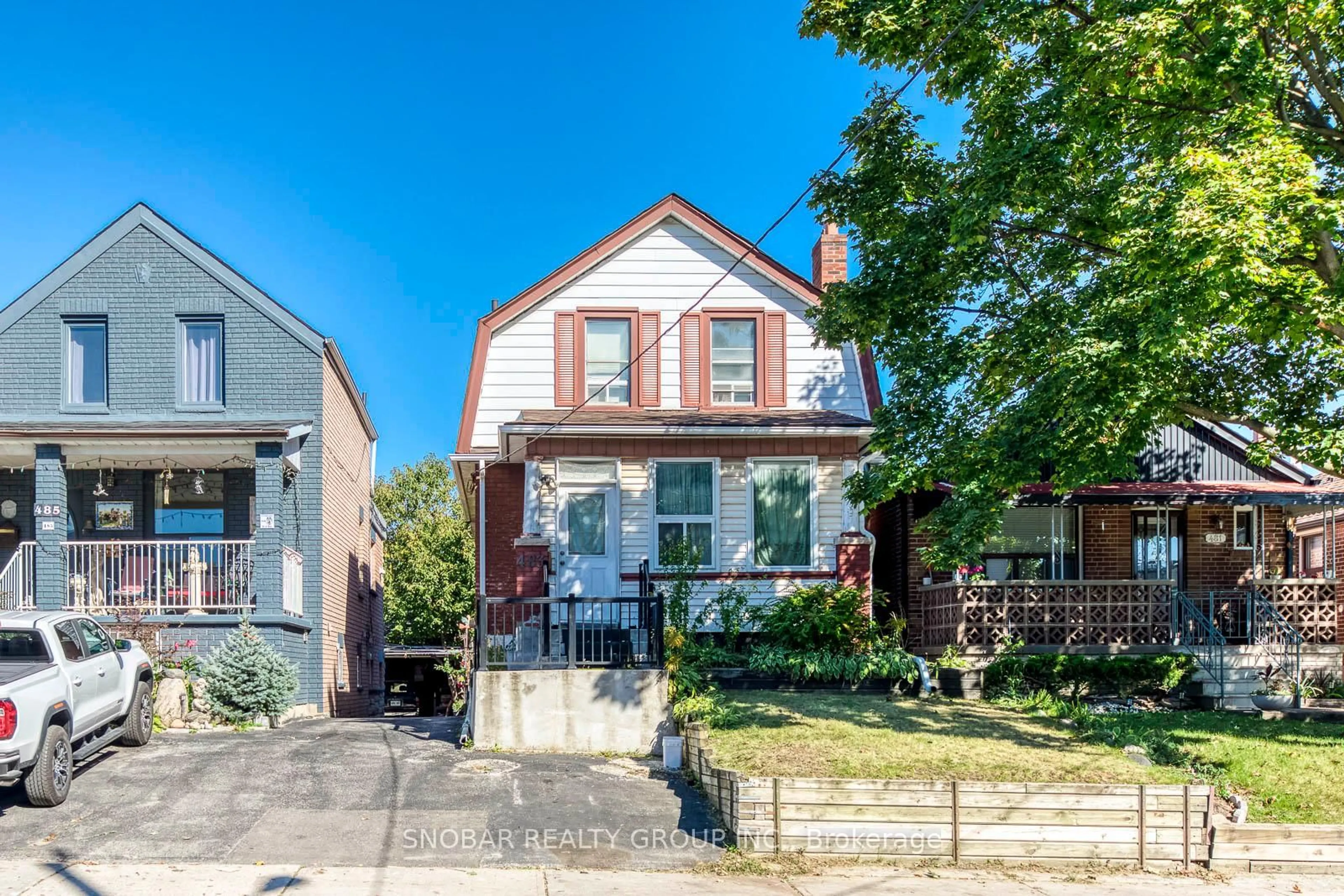 Home with brick exterior material, street for 483 Caledonia Rd, Toronto Ontario M6E 4V1