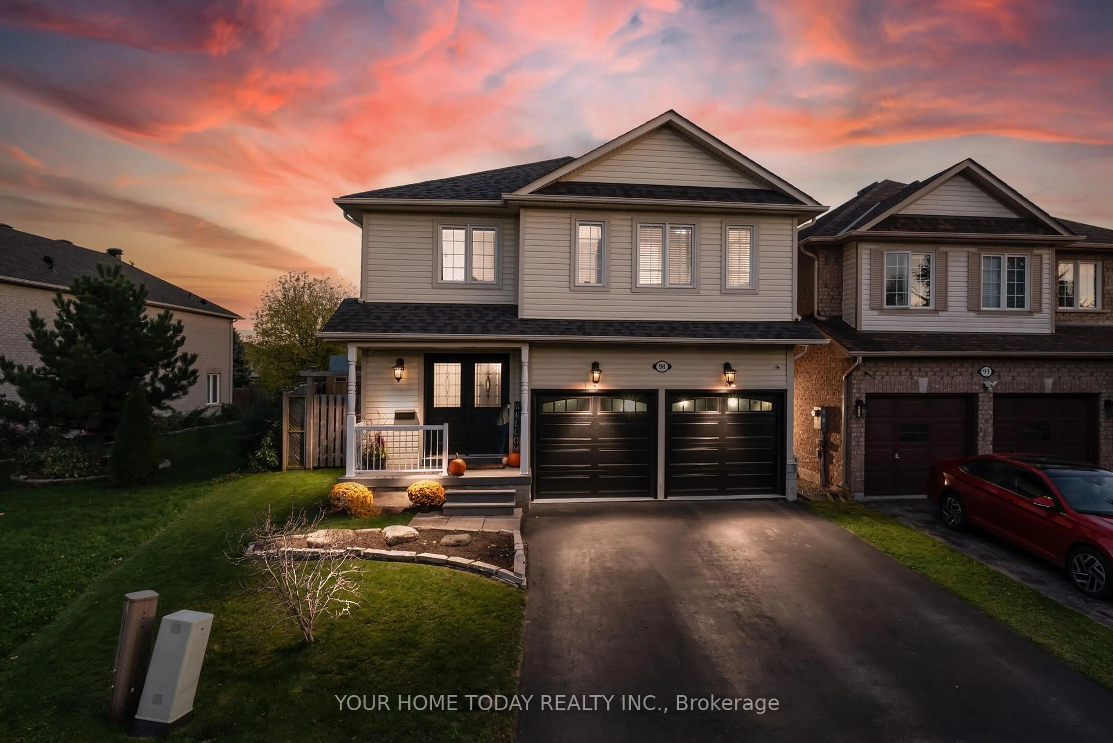 Home with brick exterior material, street for 91 Mowat Cres, Halton Hills Ontario L7G 6C8