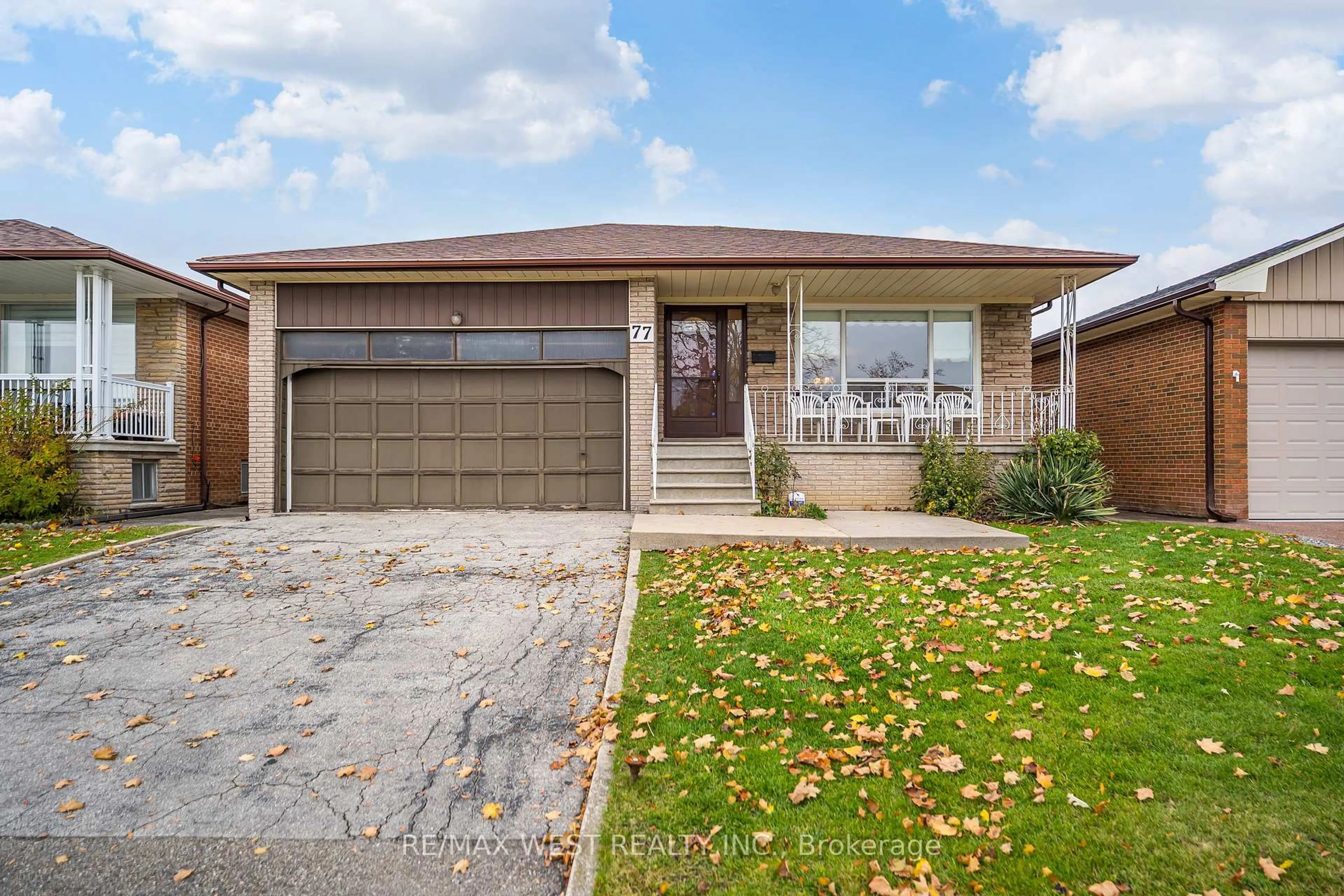 Home with brick exterior material, street for 77 Maryhill Dr, Toronto Ontario M9V 3C3
