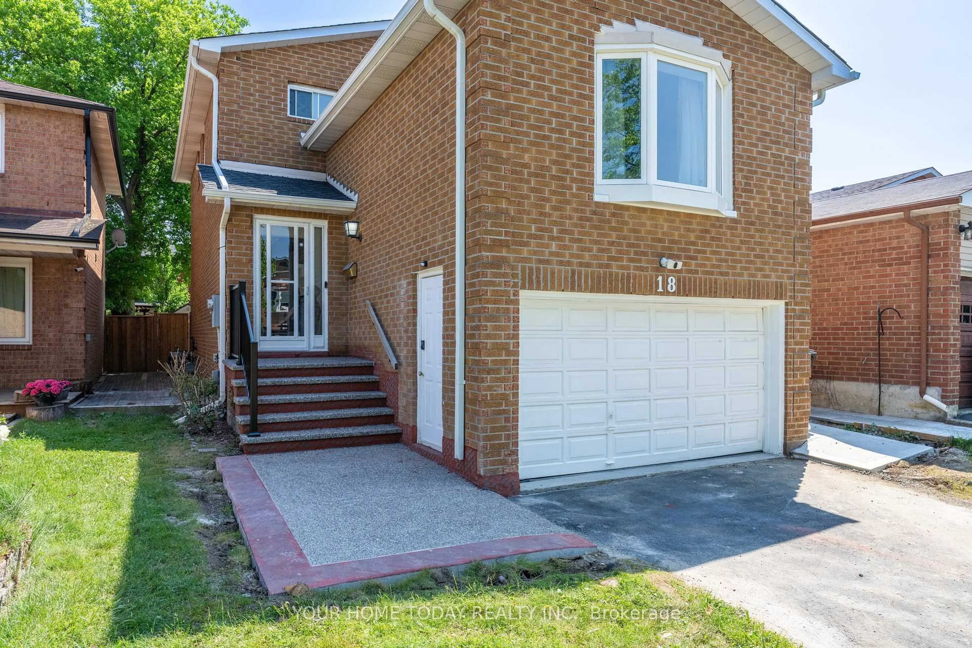 Home with brick exterior material, street for 18 Alabaster Dr, Brampton Ontario L6V 4E4