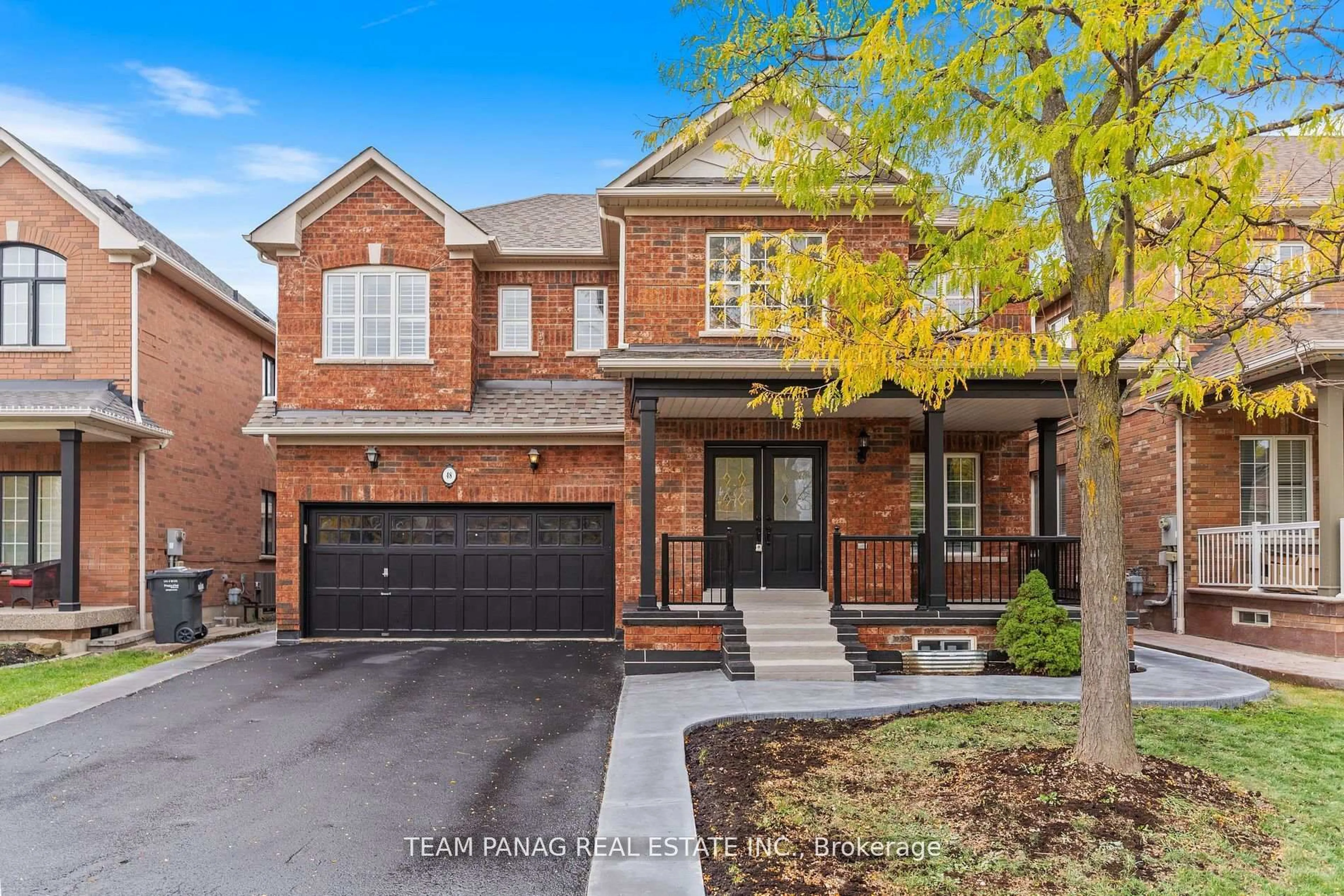 Home with brick exterior material, street for 48 Citadel Cres, Brampton Ontario L6P 1X8