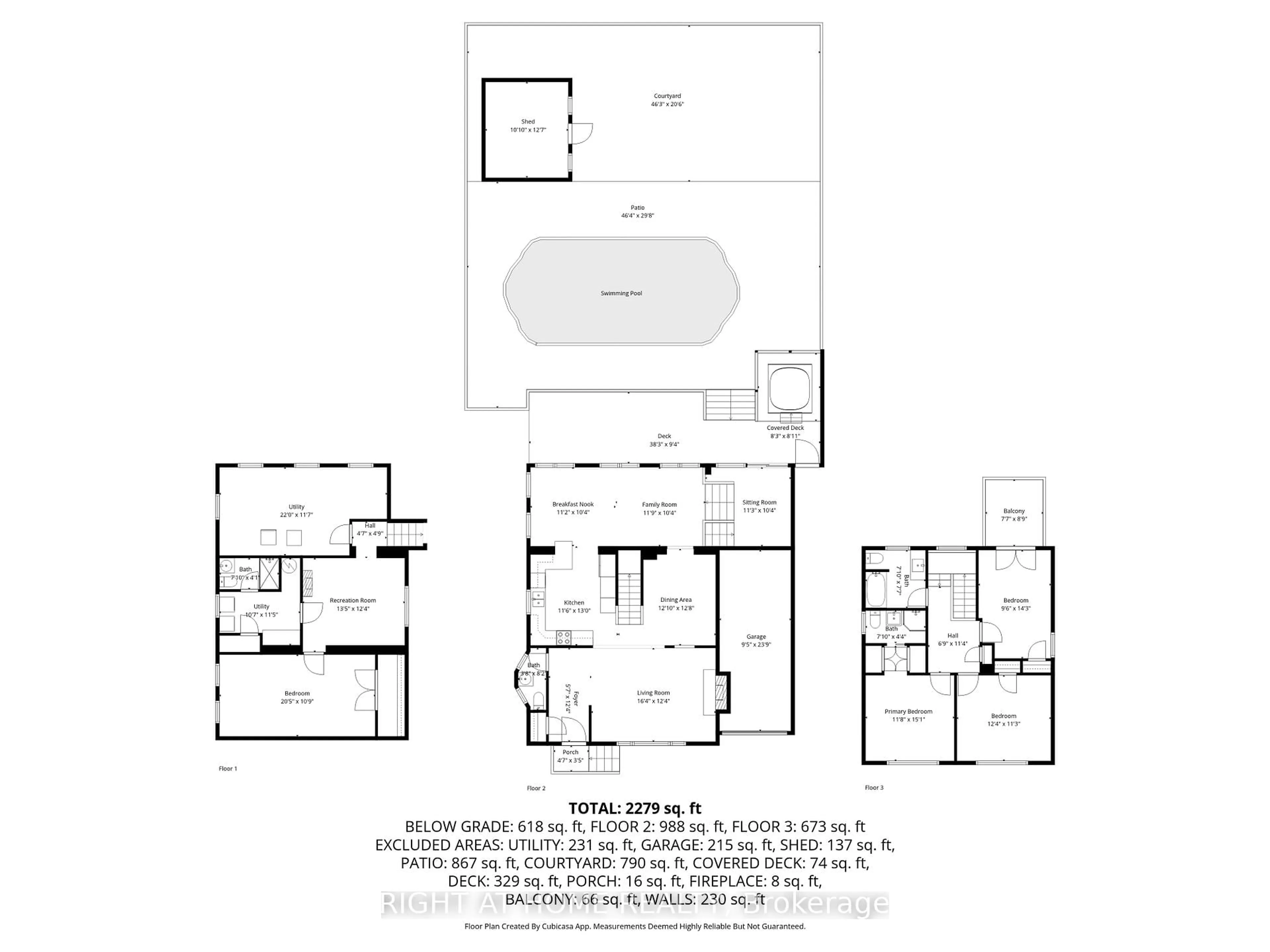 Floor plan for 10 Haliburton Ave, Toronto Ontario M9B 4Y2