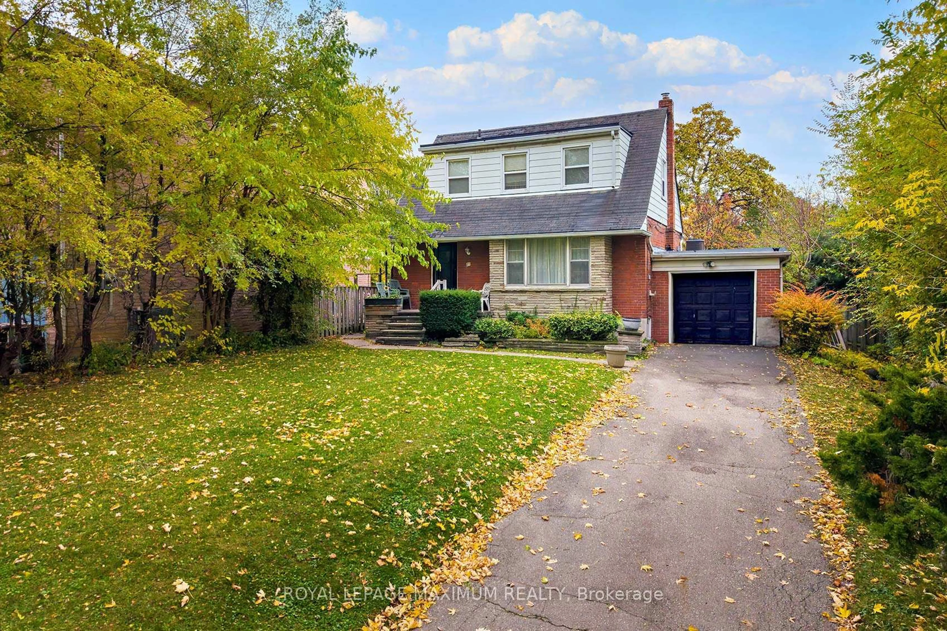 Home with brick exterior material, street for 27 King Georges Dr, Toronto Ontario M6M 2H1