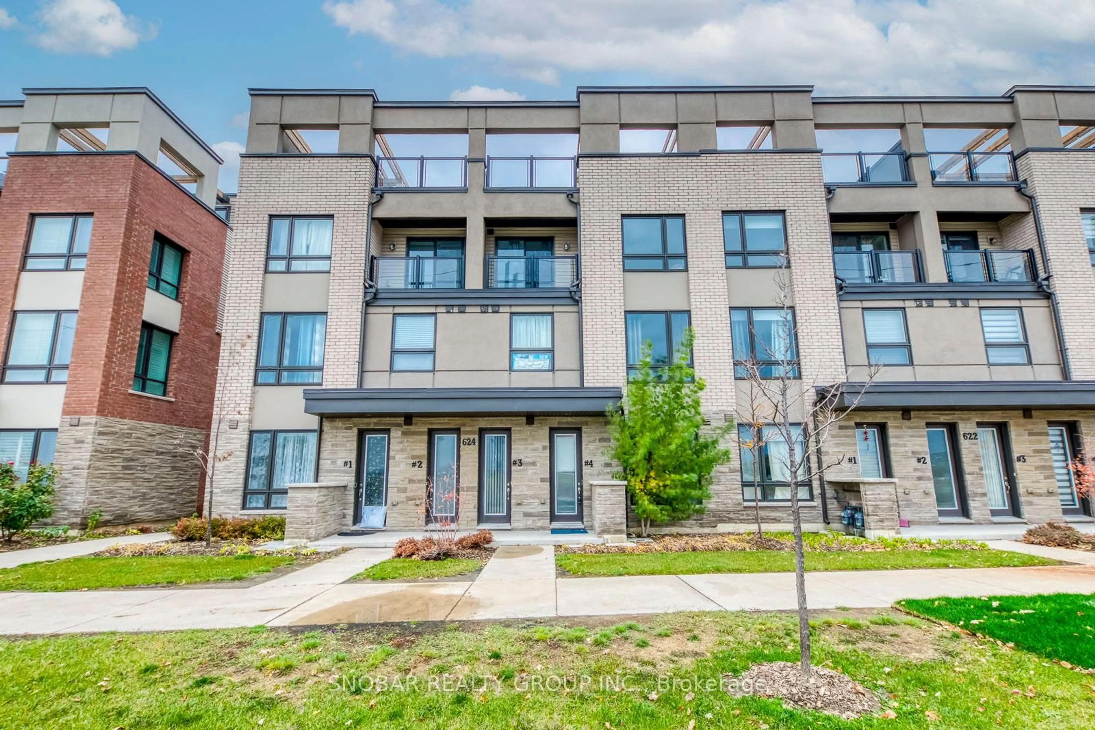 Home with brick exterior material, street for 624 Rexdale Blvd #4, Toronto Ontario M9W 0G1