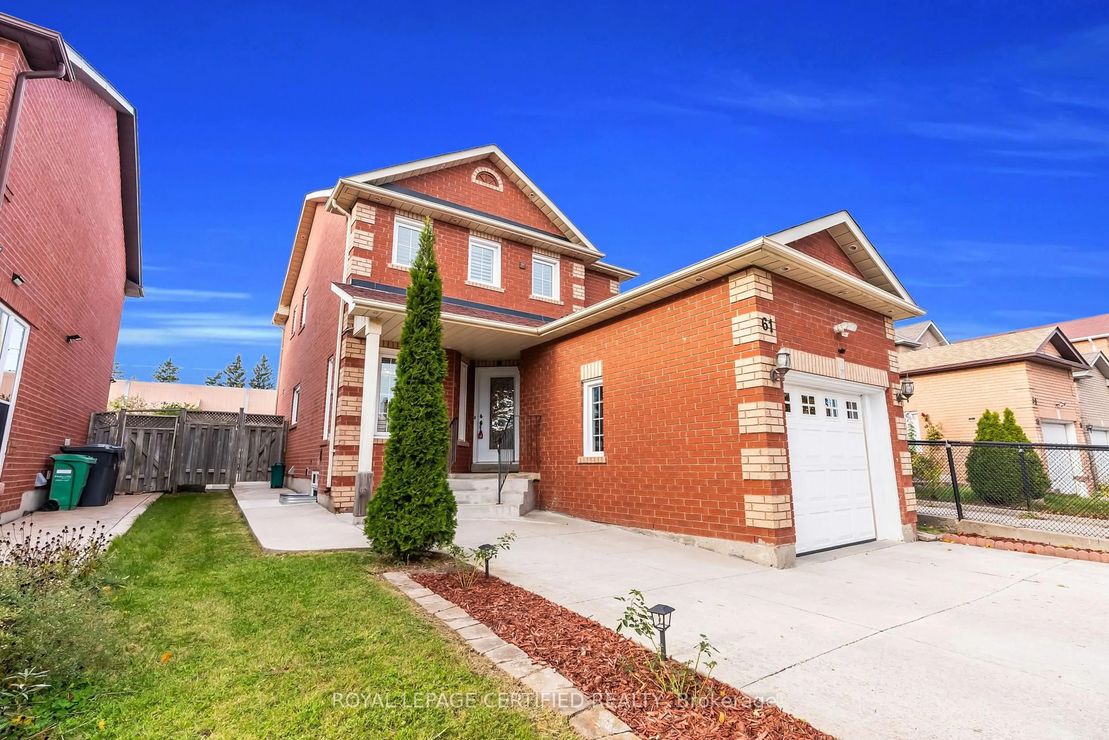 Home with brick exterior material, street for 61 Cranberry Cres, Brampton Ontario L6Y 4X2