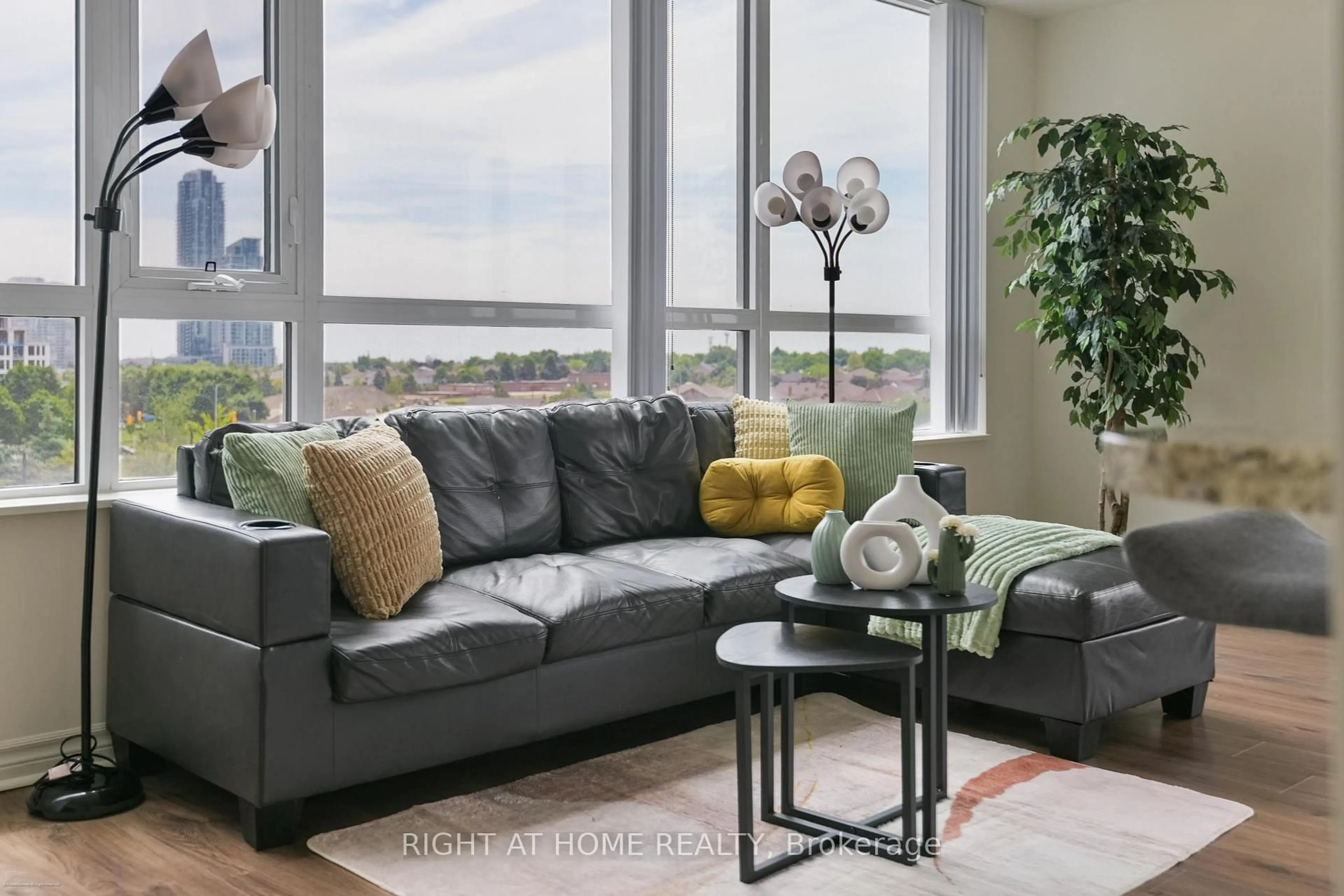 Living room with furniture, unknown for 349 Rathburn Rd #515, Mississauga Ontario L5B 0G9