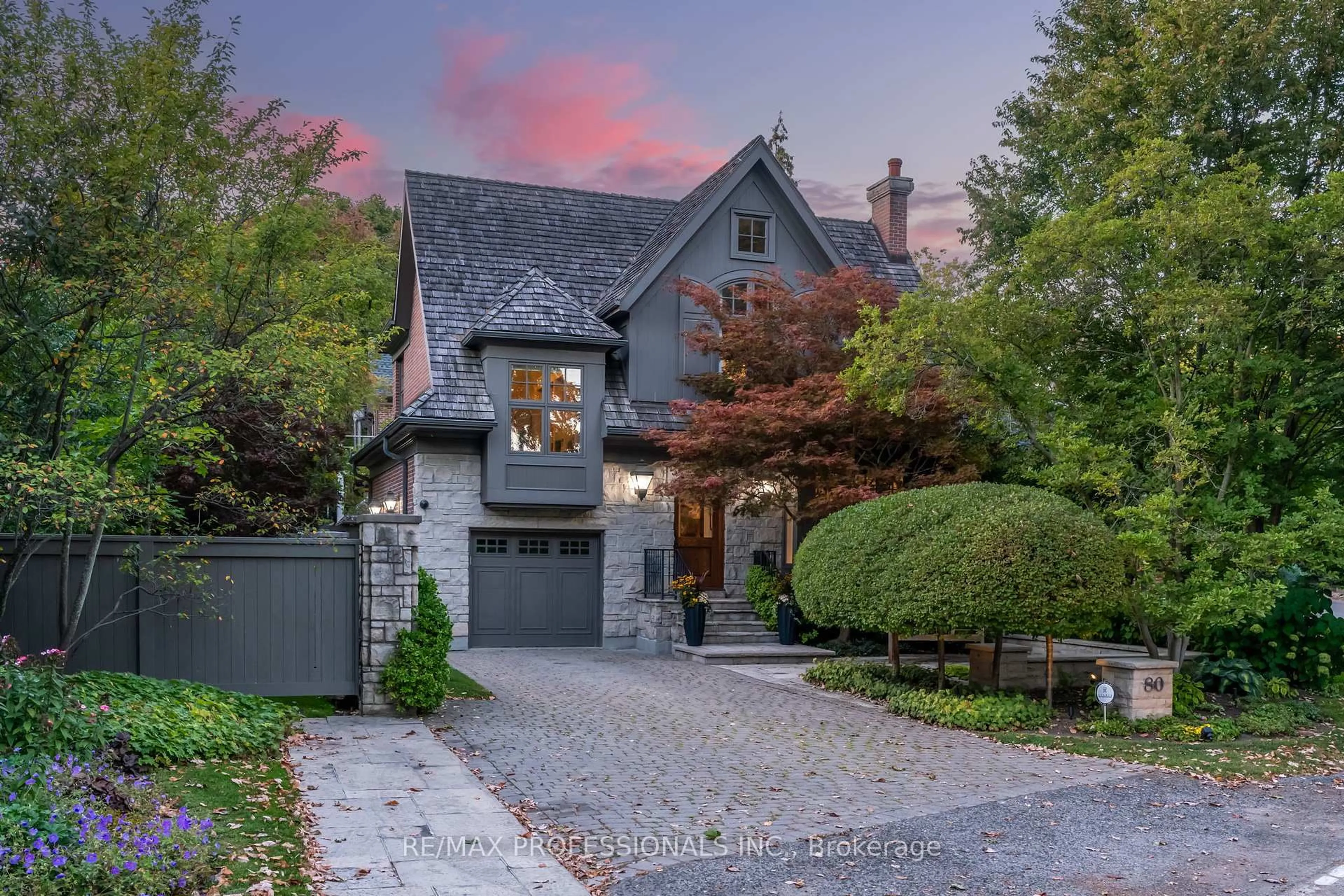 Home with brick exterior material, street for 80 Kingsway Cres, Toronto Ontario M8X 2R6