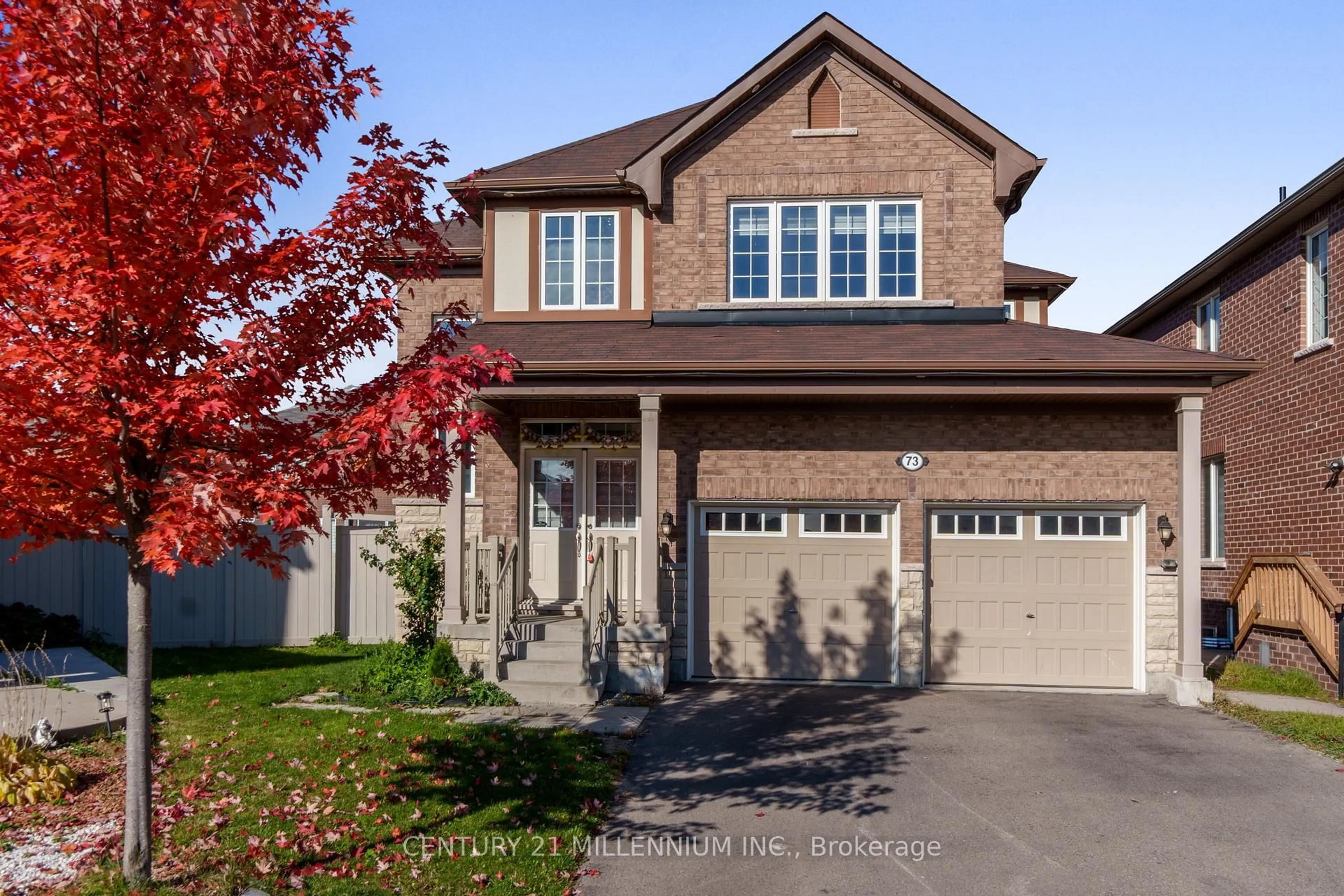 Home with brick exterior material, street for 73 Mincing Tr, Brampton Ontario L7A 4S9