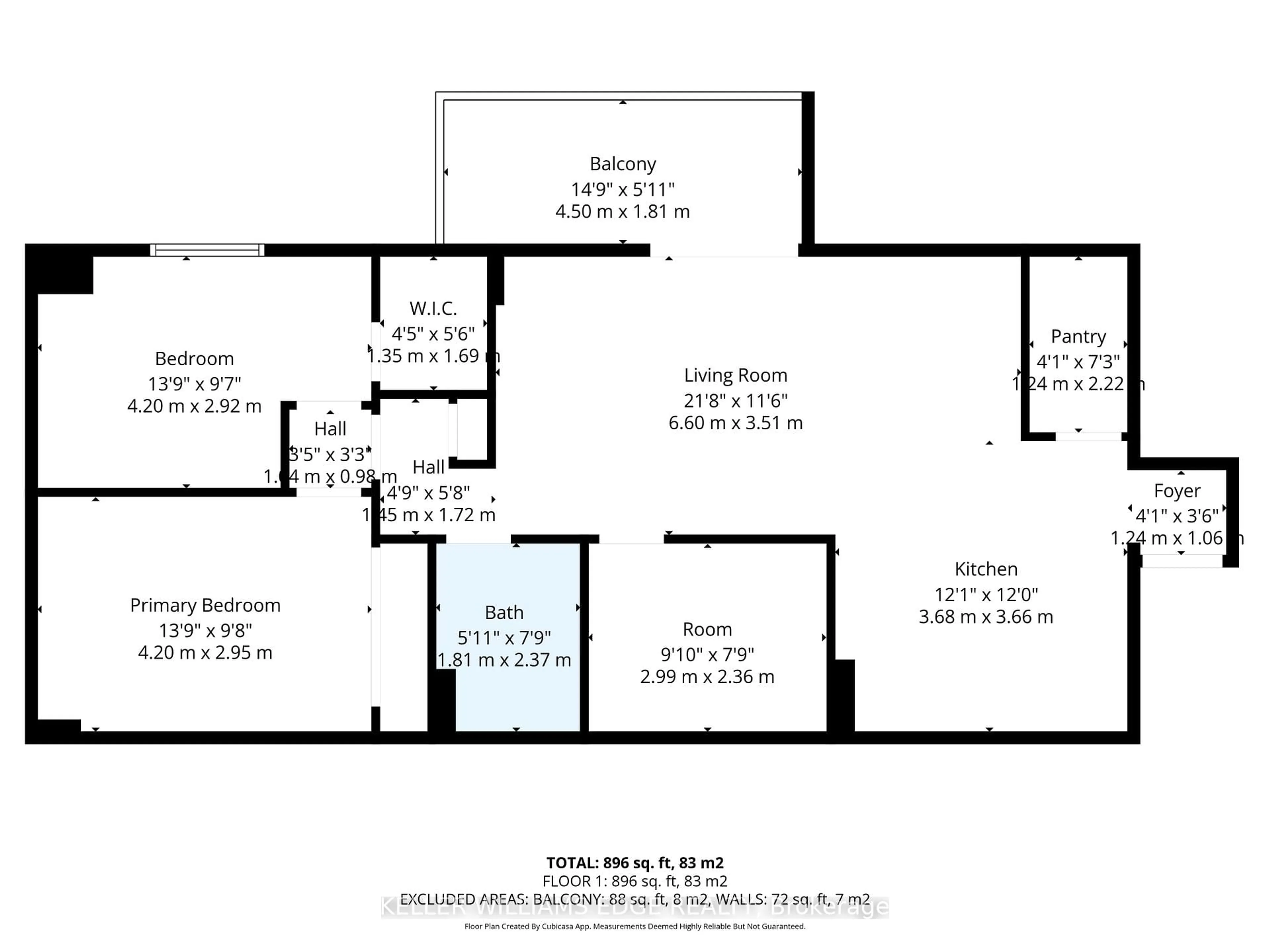 Floor plan for 975 WARWICK Crt #101, Burlington Ontario L7T 3Z7