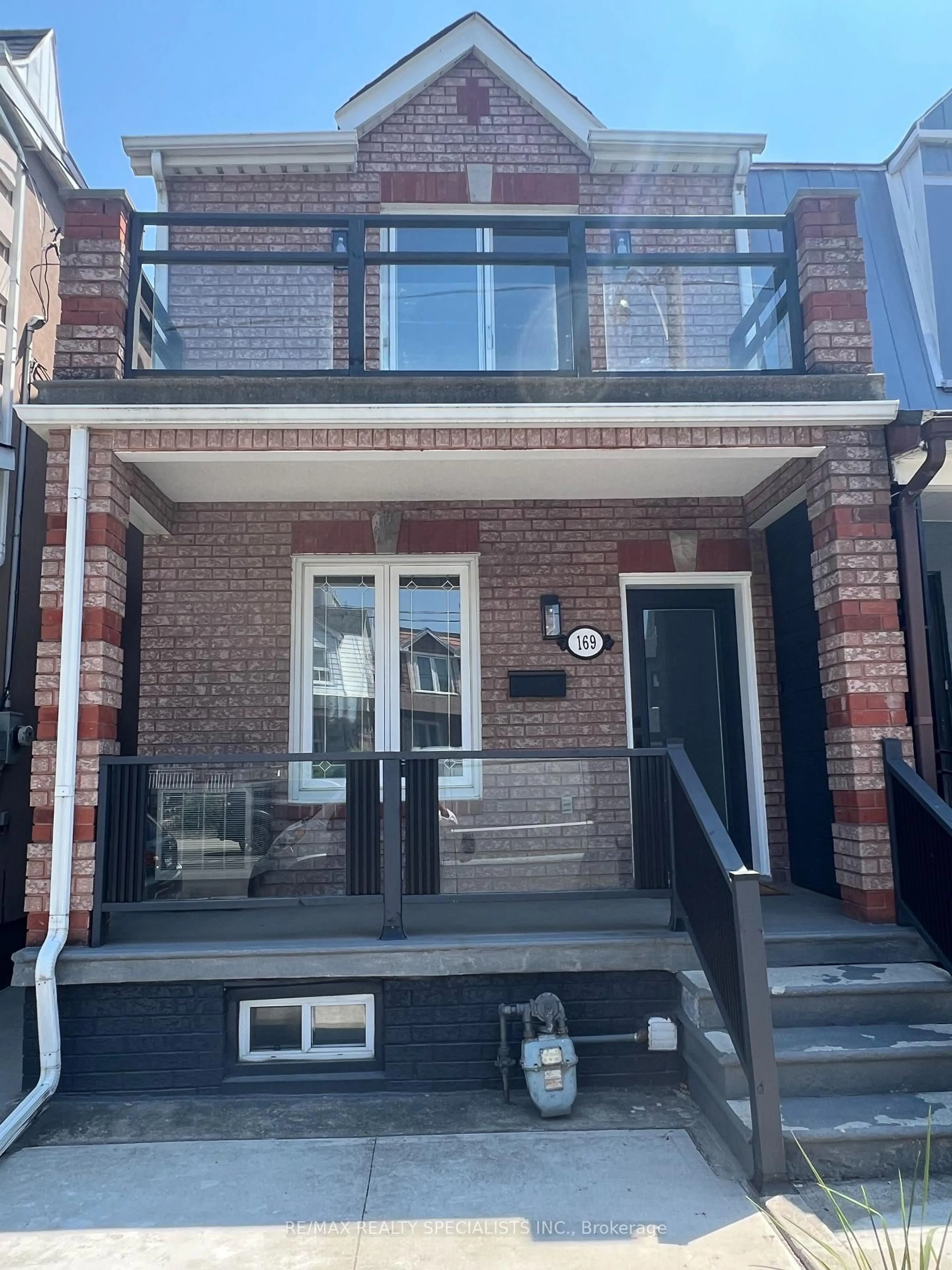 Home with brick exterior material, street for 169 Lappin Ave, Toronto Ontario M6H 1Y7