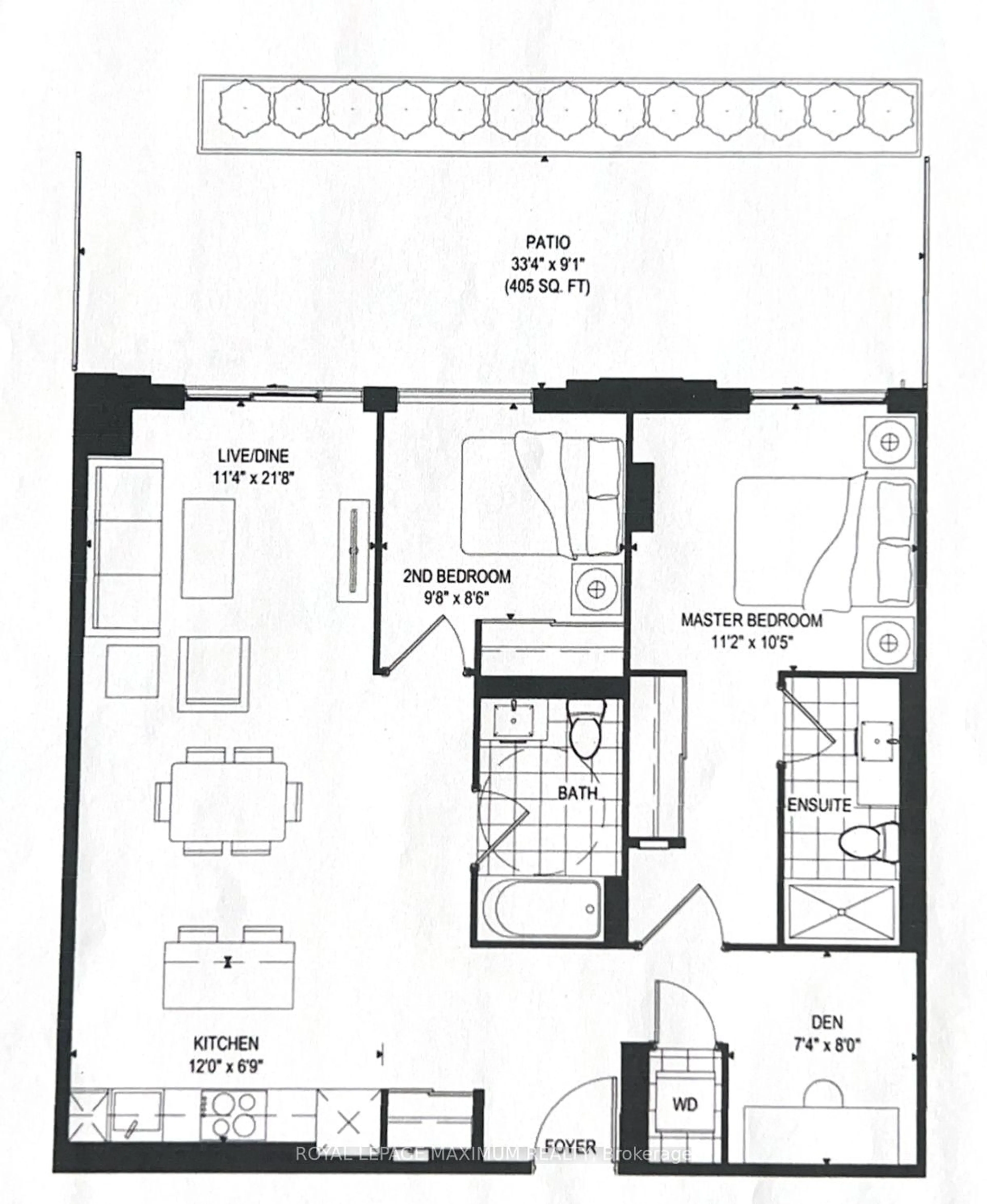 Floor plan for 50 Ann St #106, Caledon Ontario L7E 4M3
